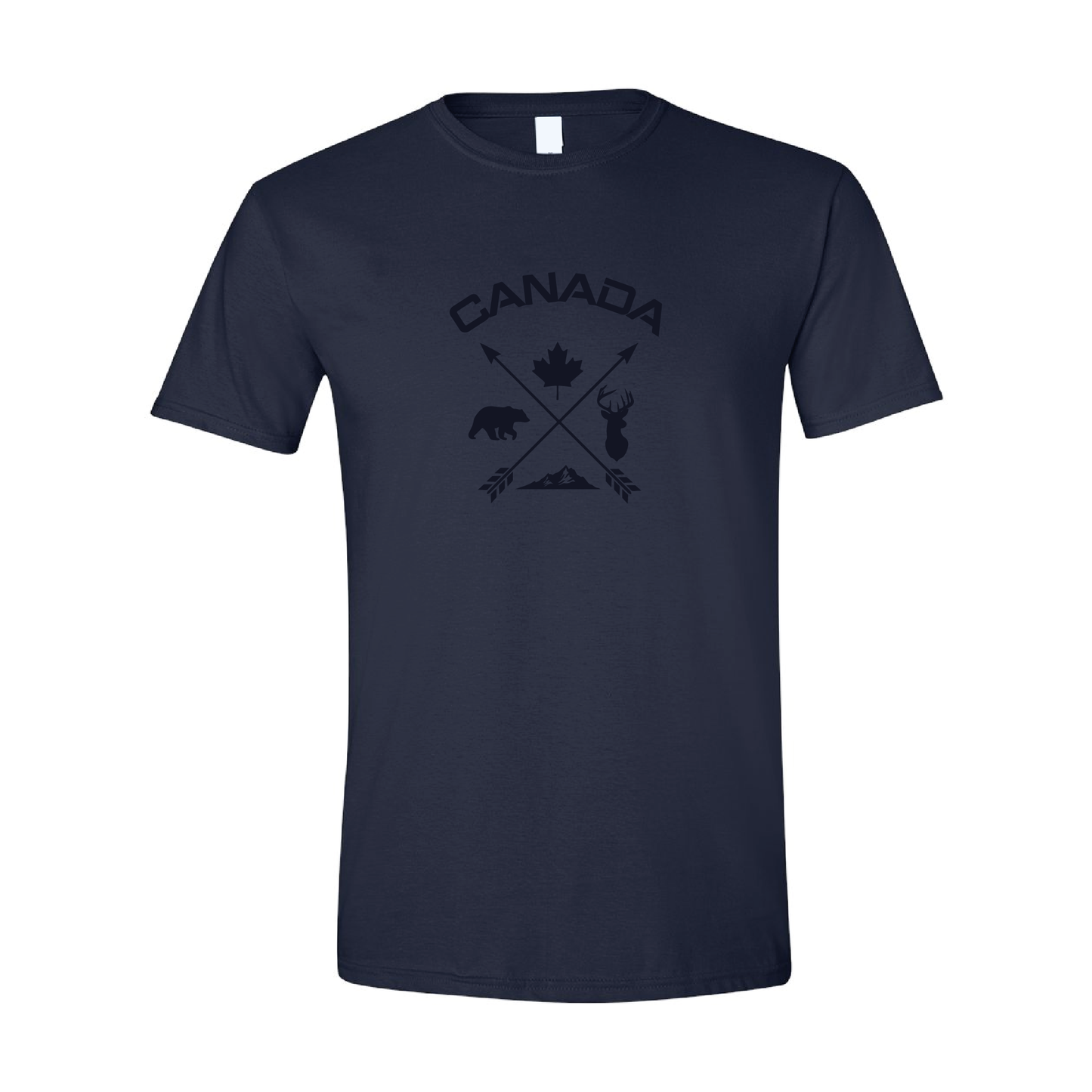 Canada Cross Arrows | Tone-On-Tone Tshirt | 20 Colors