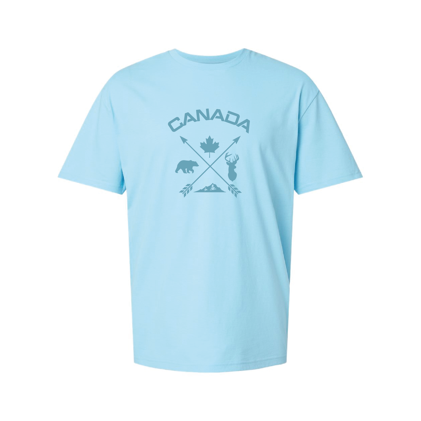 Canada Cross Arrows | Tone-On-Tone Tshirt | 20 Colors