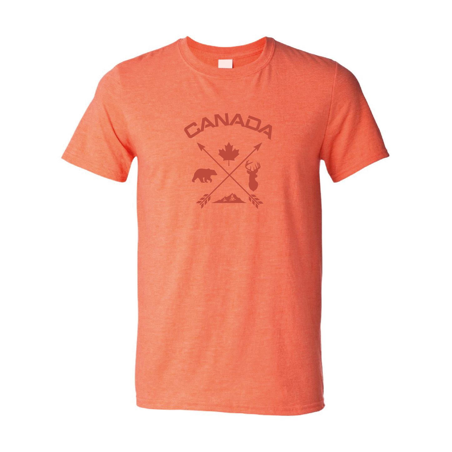 Canada Cross Arrows | Tone-On-Tone Tshirt | 20 Colors