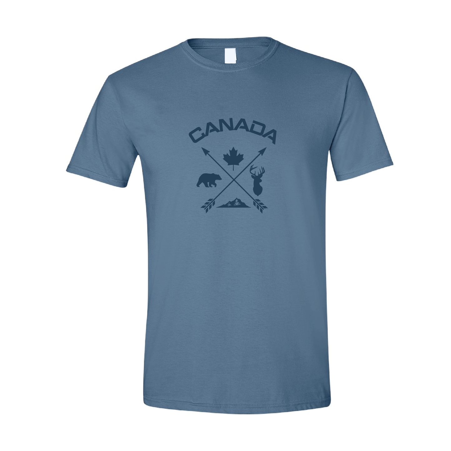 Canada Cross Arrows | Tone-On-Tone Tshirt | 20 Colors