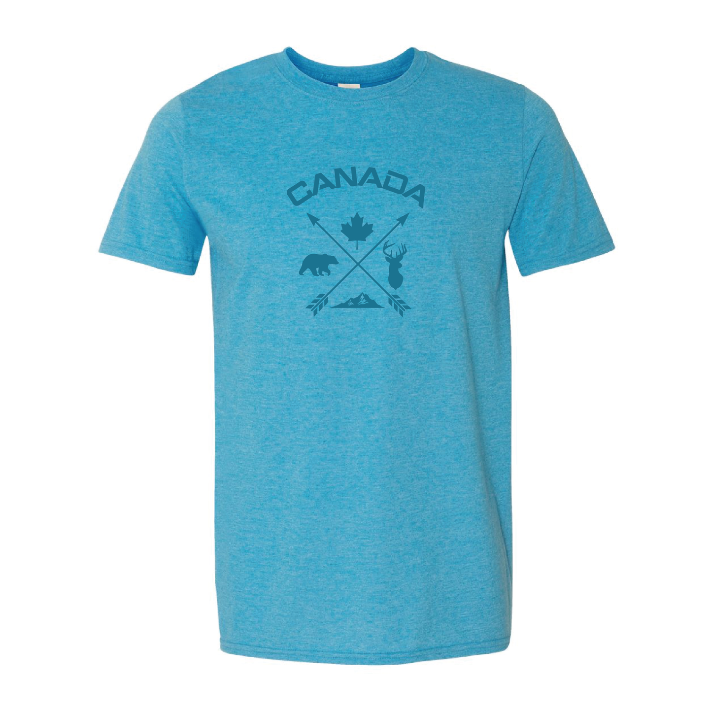 Canada Cross Arrows | Tone-On-Tone Tshirt | 20 Colors