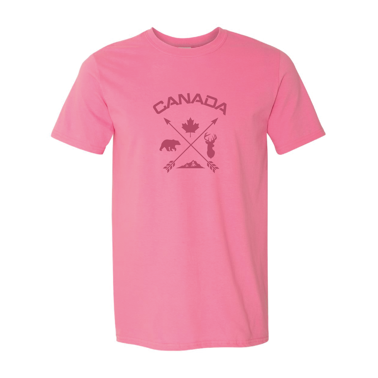 Canada Cross Arrows | Tone-On-Tone Tshirt | 20 Colors