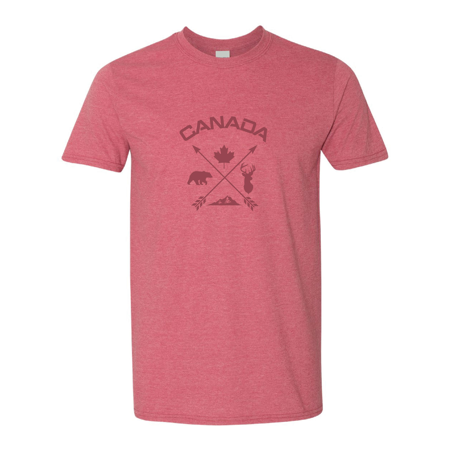 Canada Cross Arrows | Tone-On-Tone Tshirt | 20 Colors