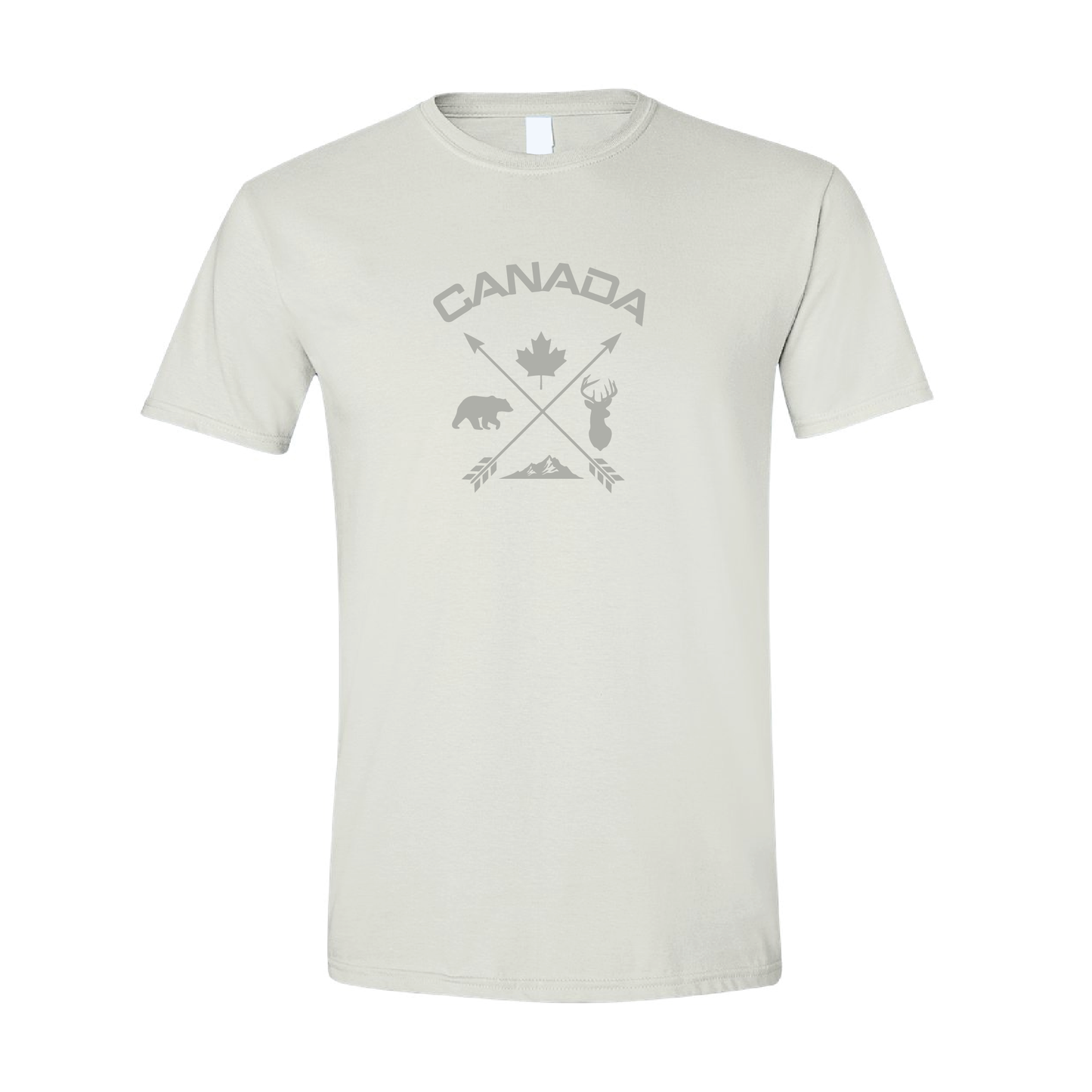 Canada Cross Arrows | Tone-On-Tone Tshirt | 20 Colors