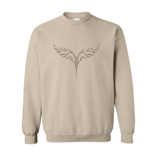 Eagle Spirit Wings Sweatshirt  | Tone-On-Tone Crewneck Sweatshirt | 20 Colors