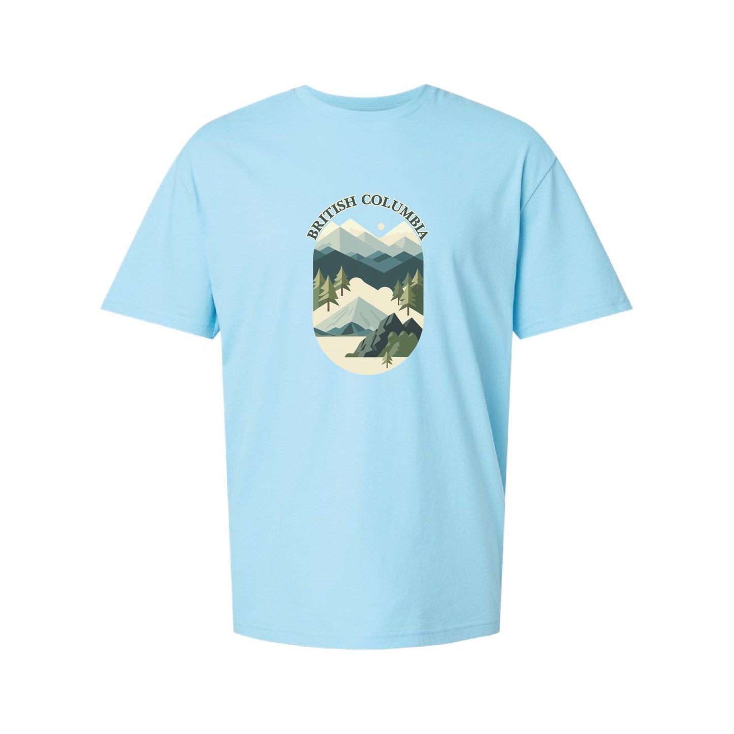 British Columbia Mountains Adventure Tshirt | 20 Colors