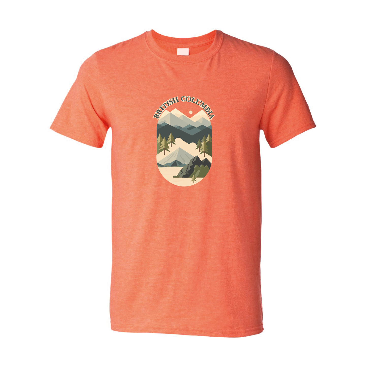 British Columbia Mountains Adventure Tshirt | 20 Colors