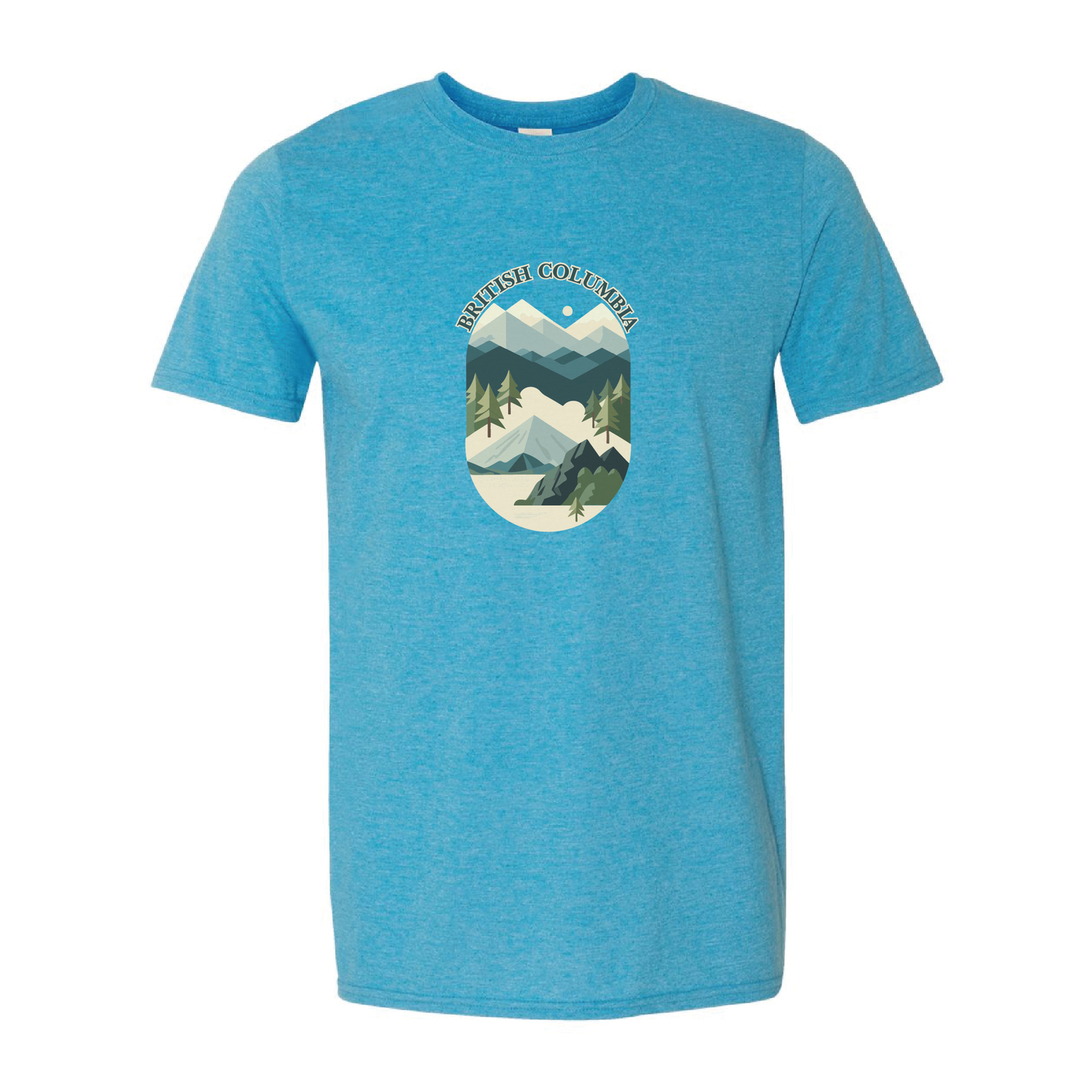 British Columbia Mountains Adventure Tshirt | 20 Colors