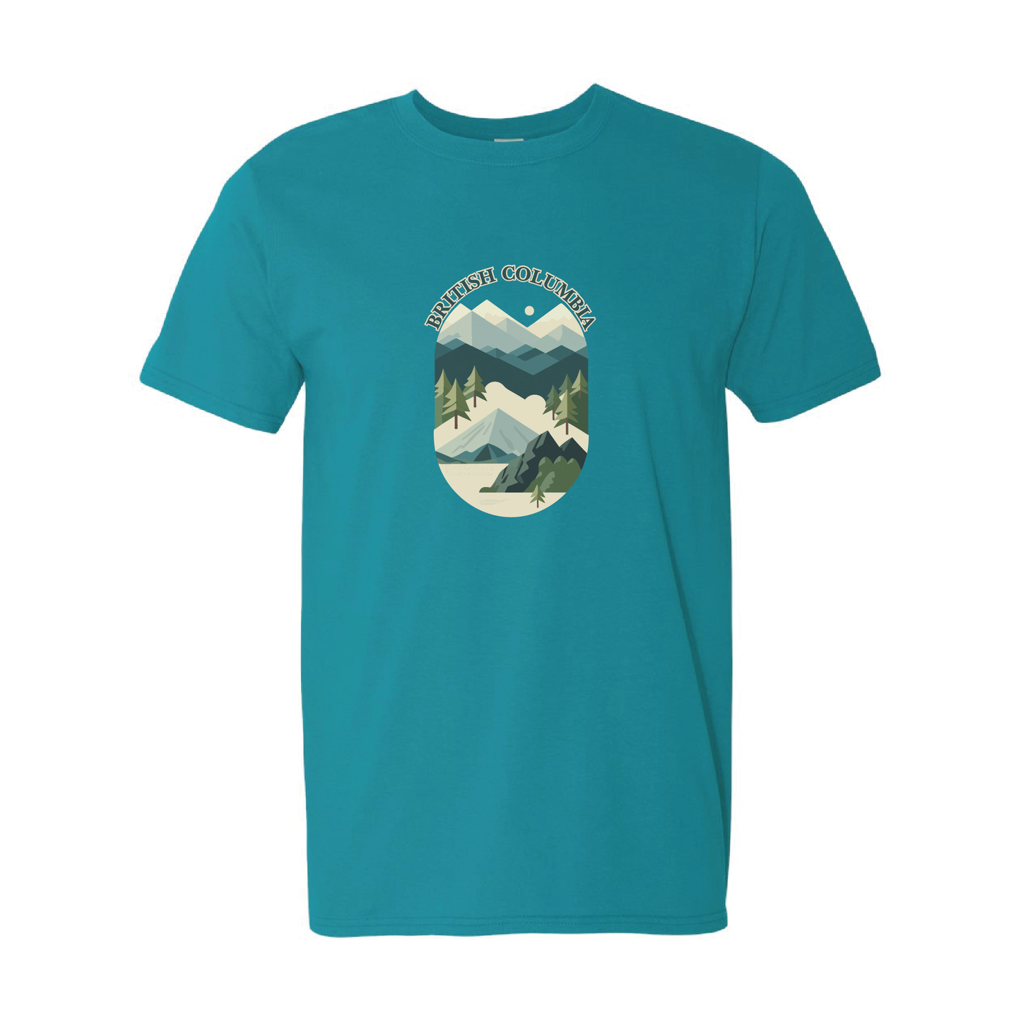 British Columbia Mountains Adventure Tshirt | 20 Colors