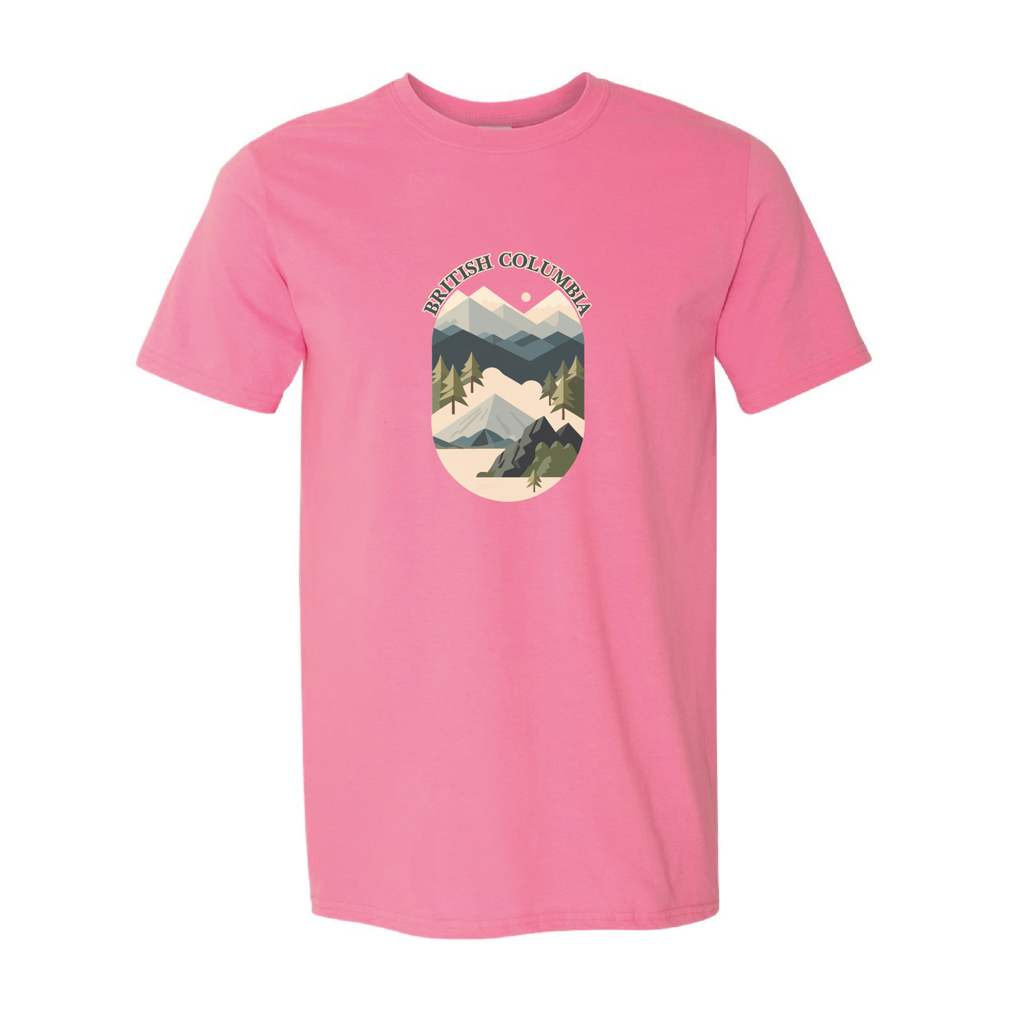 British Columbia Mountains Adventure Tshirt | 20 Colors