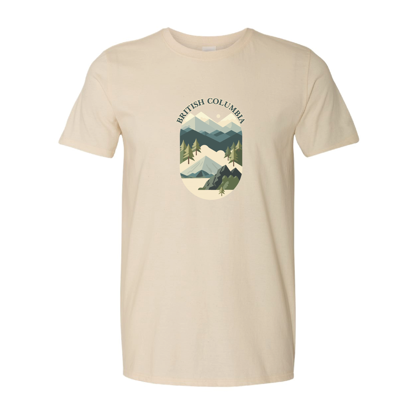 British Columbia Mountains Adventure Tshirt | 20 Colors