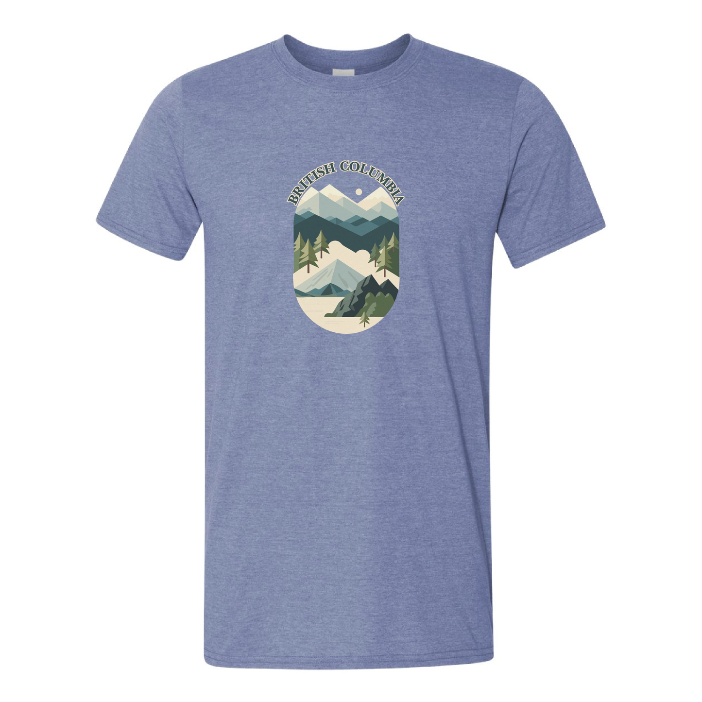 British Columbia Mountains Adventure Tshirt | 20 Colors