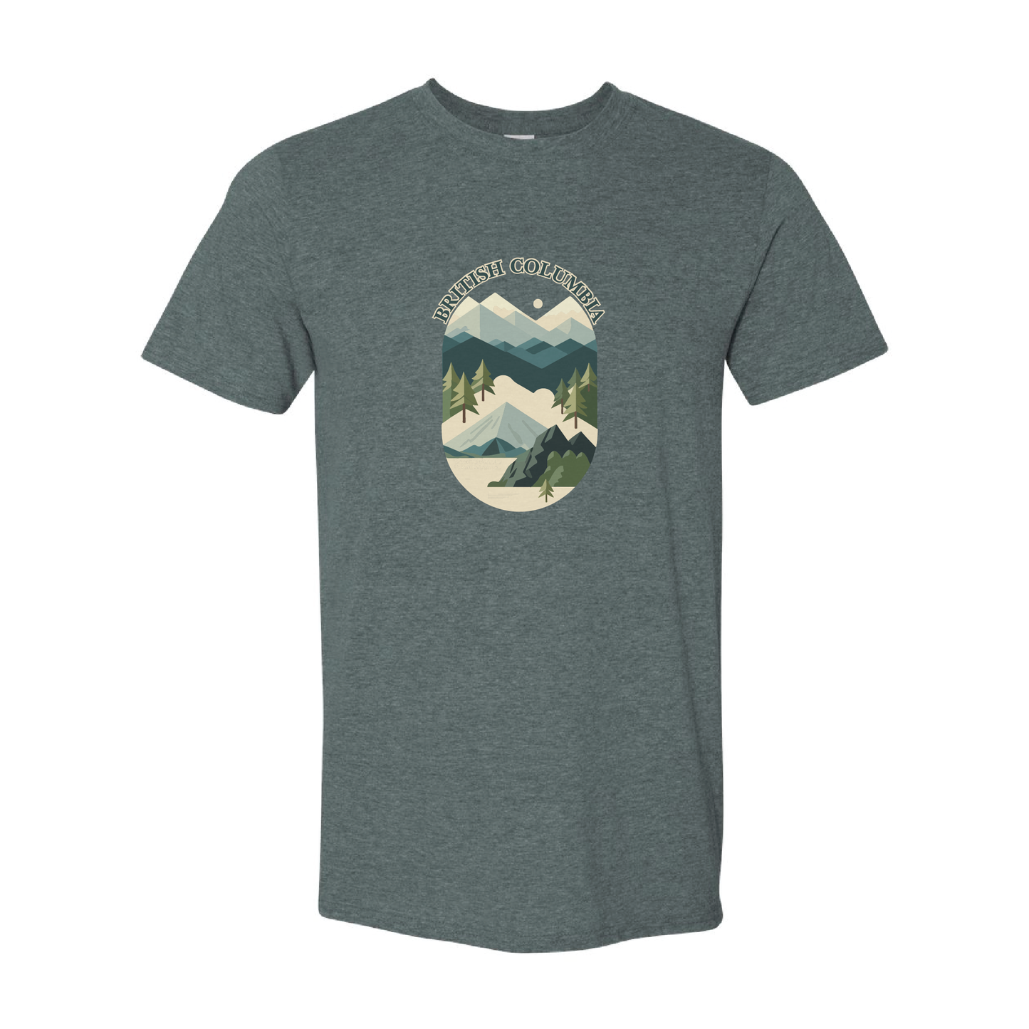 British Columbia Mountains Adventure Tshirt | 20 Colors