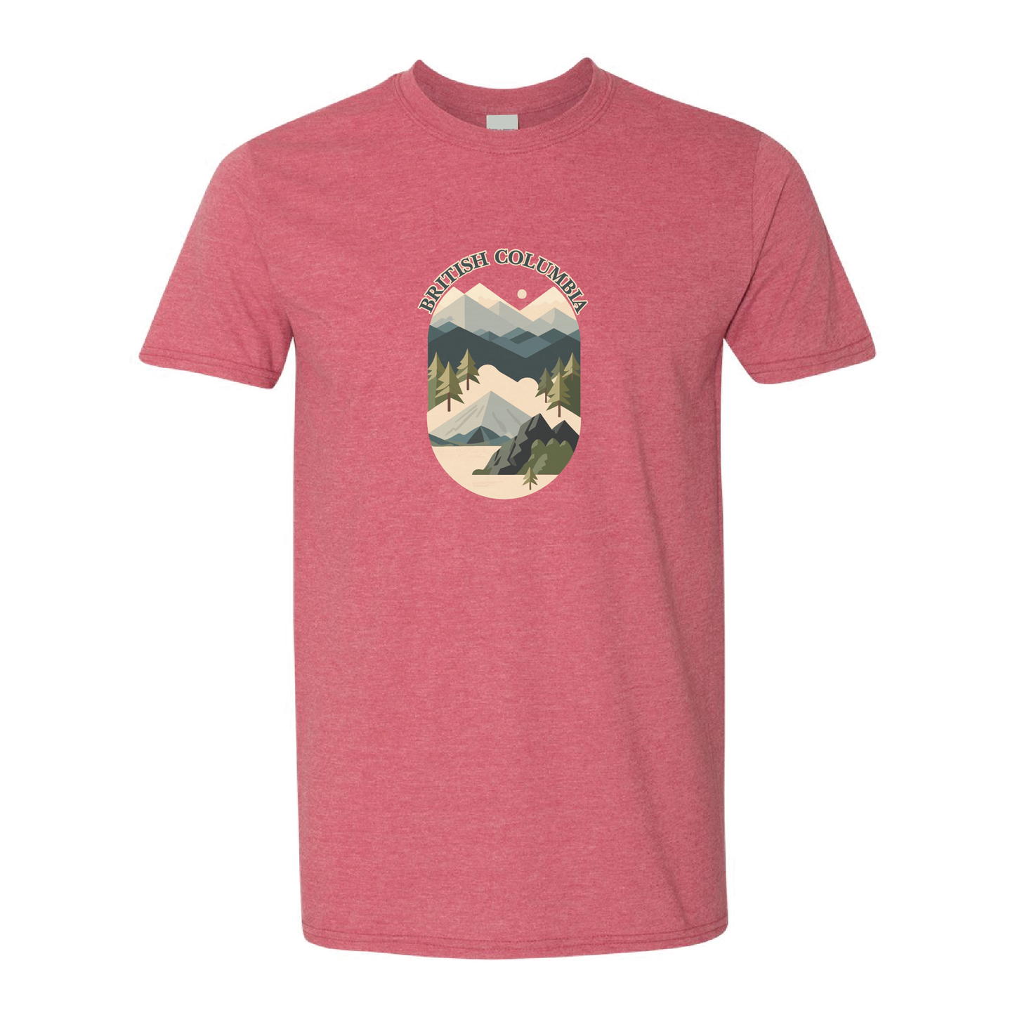 British Columbia Mountains Adventure Tshirt | 20 Colors