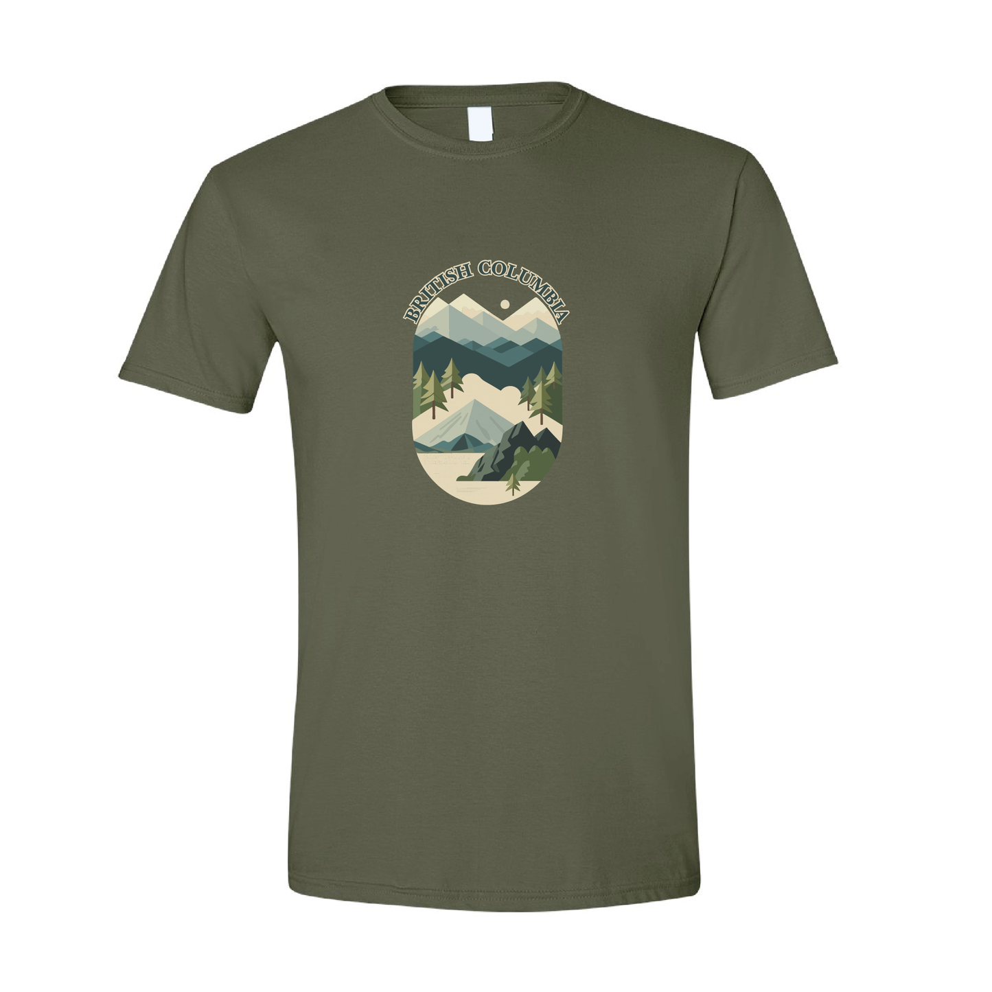 British Columbia Mountains Adventure Tshirt | 20 Colors