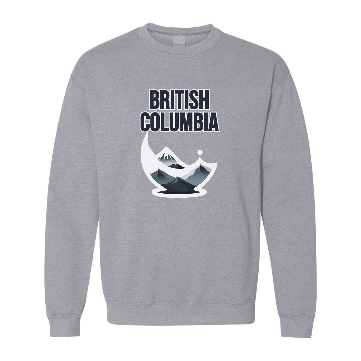 British Columbia Mountains Crewneck Sweatshirt  | 20 Colors