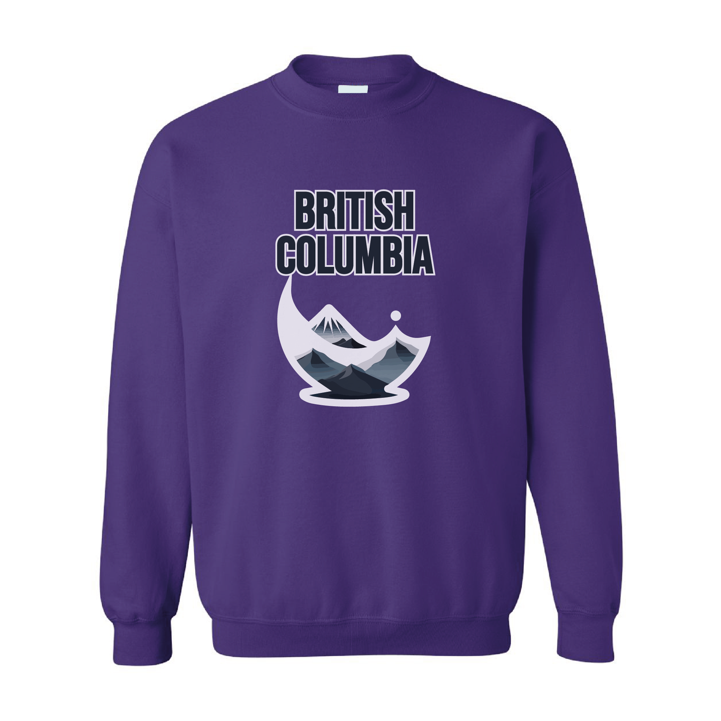 British Columbia Mountains Crewneck Sweatshirt  | 20 Colors