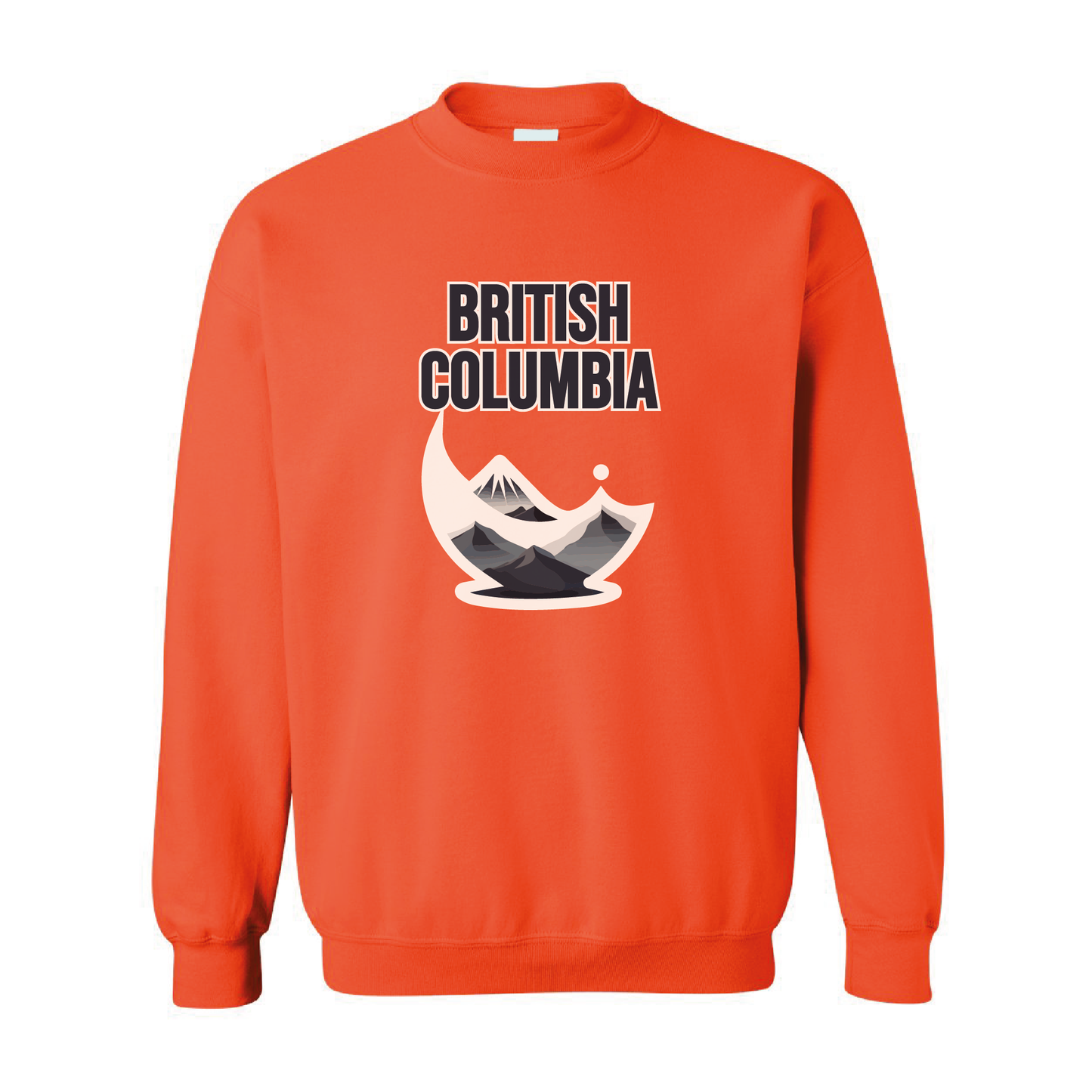 British Columbia Mountains Crewneck Sweatshirt  | 20 Colors