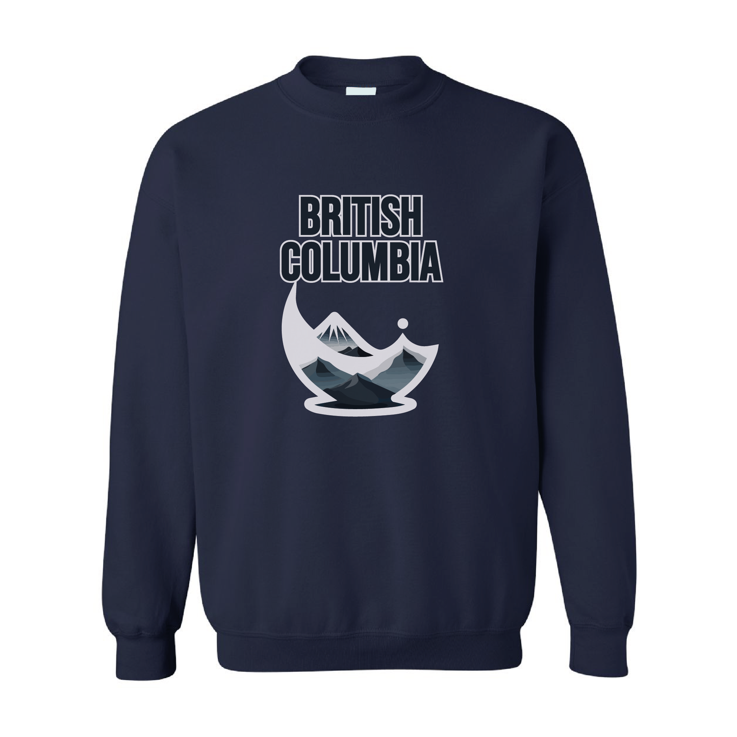 British Columbia Mountains Crewneck Sweatshirt  | 20 Colors