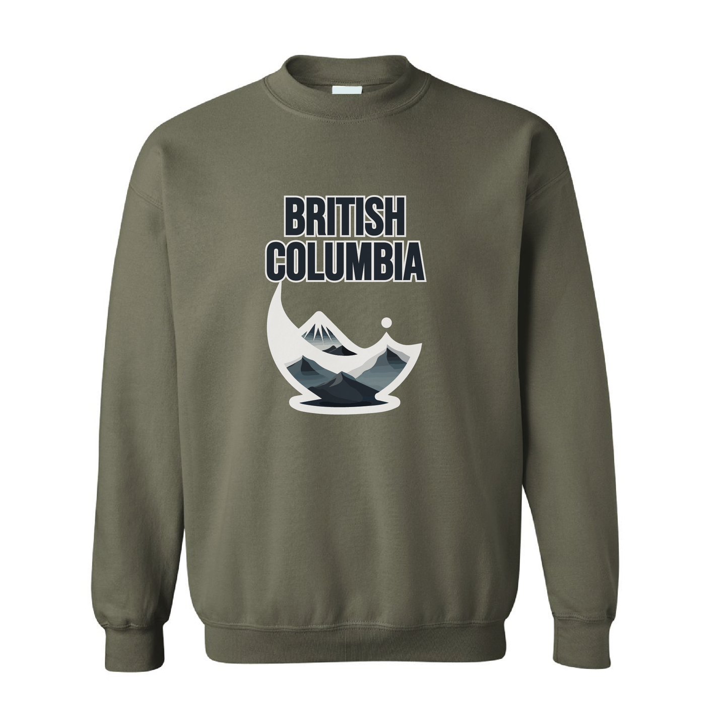 British Columbia Mountains Crewneck Sweatshirt  | 20 Colors