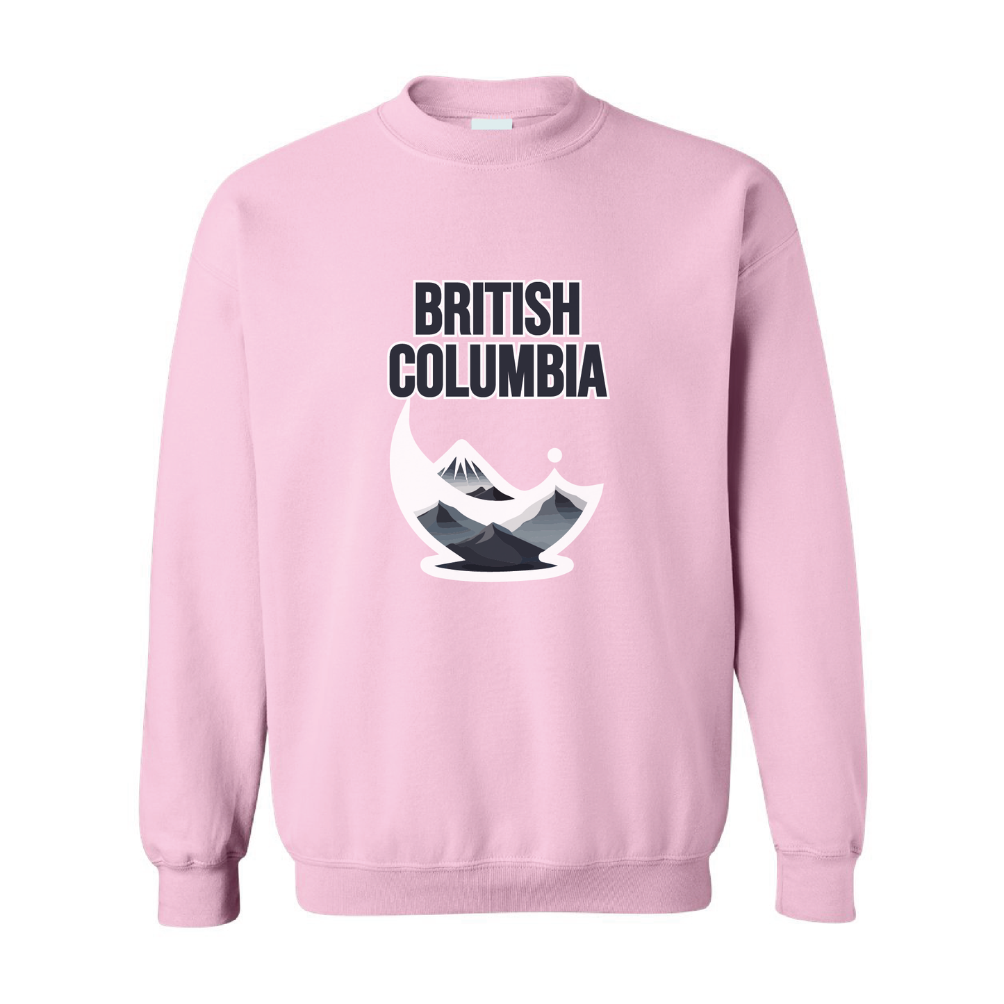 British Columbia Mountains Crewneck Sweatshirt  | 20 Colors