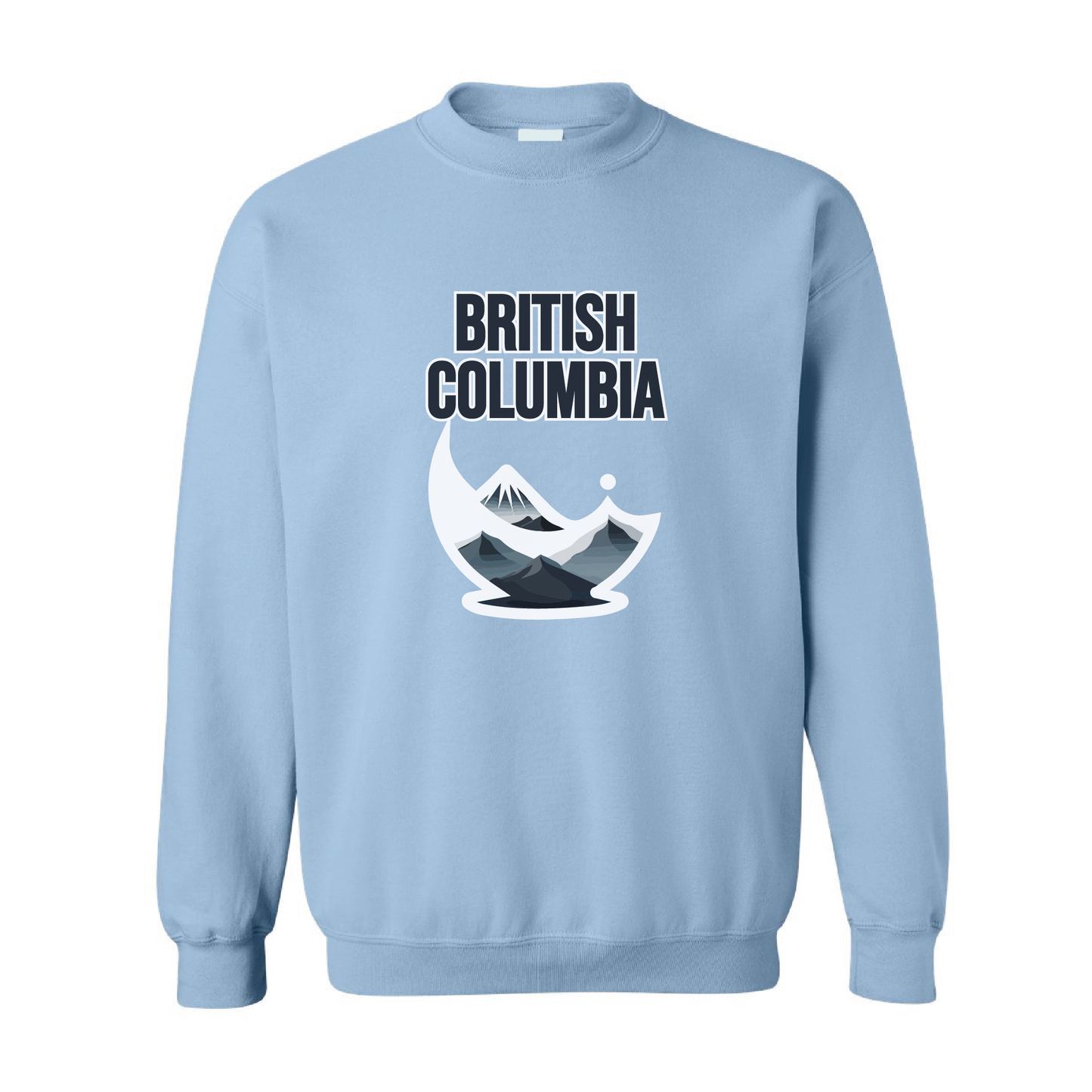 British Columbia Mountains Crewneck Sweatshirt  | 20 Colors