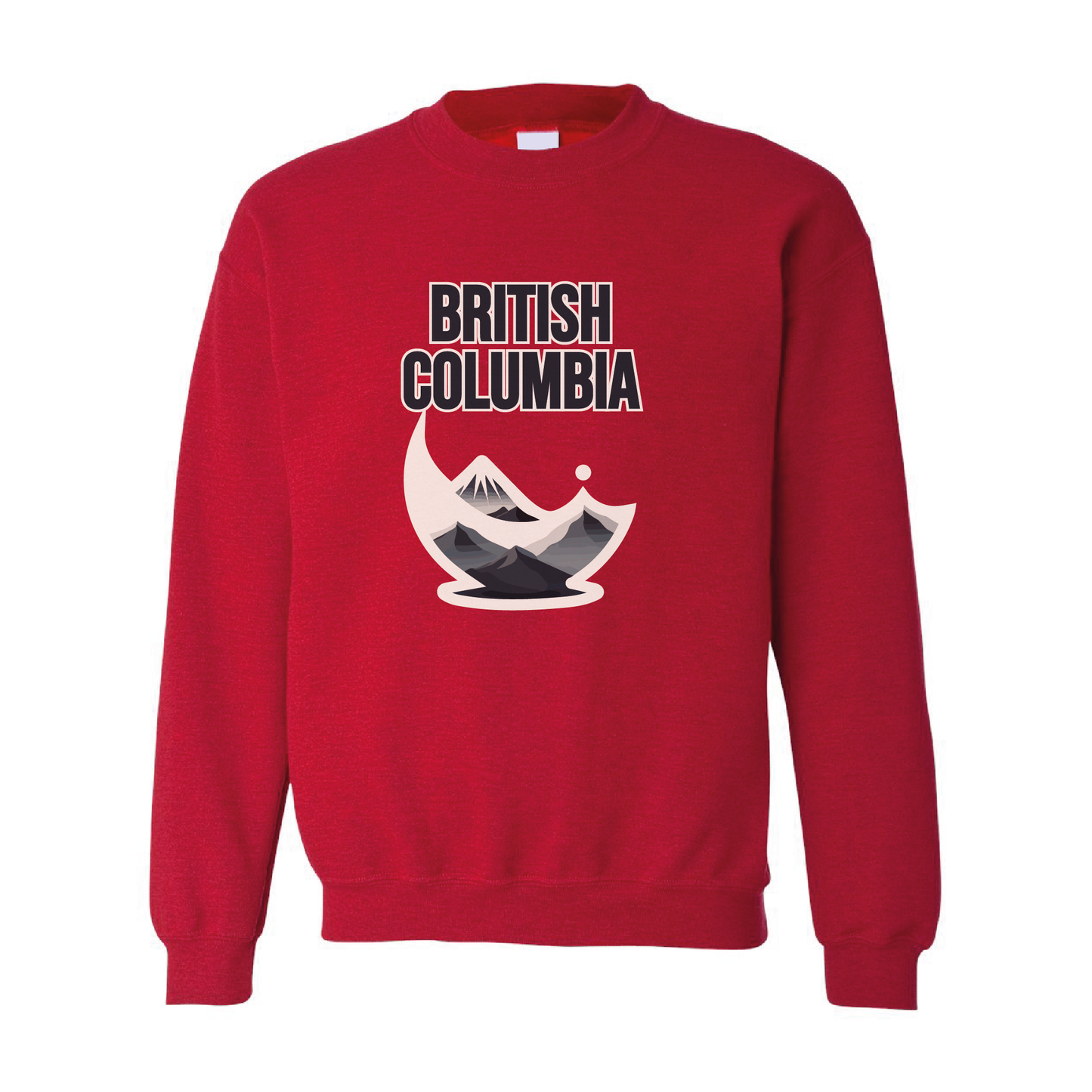 British Columbia Mountains Crewneck Sweatshirt  | 20 Colors