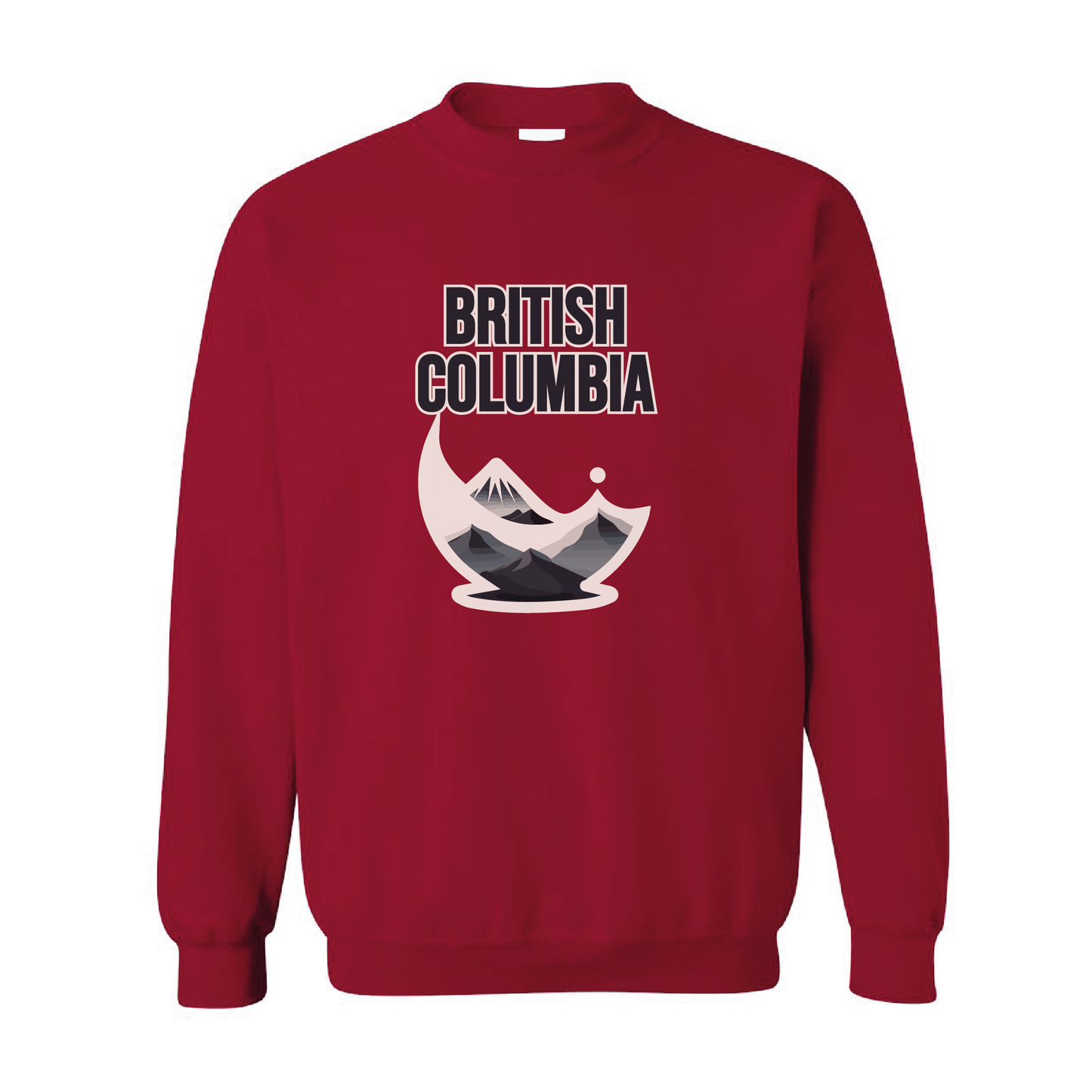 British Columbia Mountains Crewneck Sweatshirt  | 20 Colors