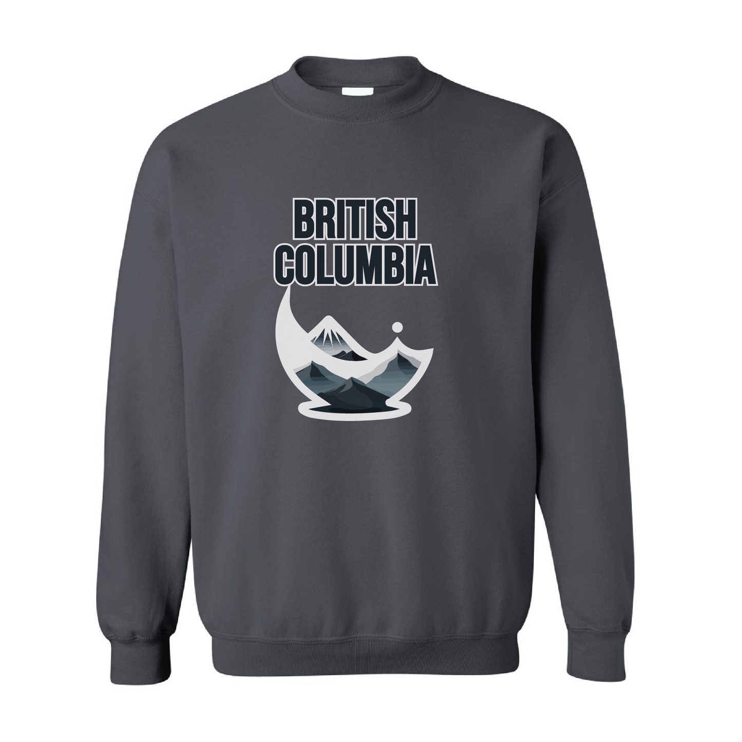 British Columbia Mountains Crewneck Sweatshirt  | 20 Colors