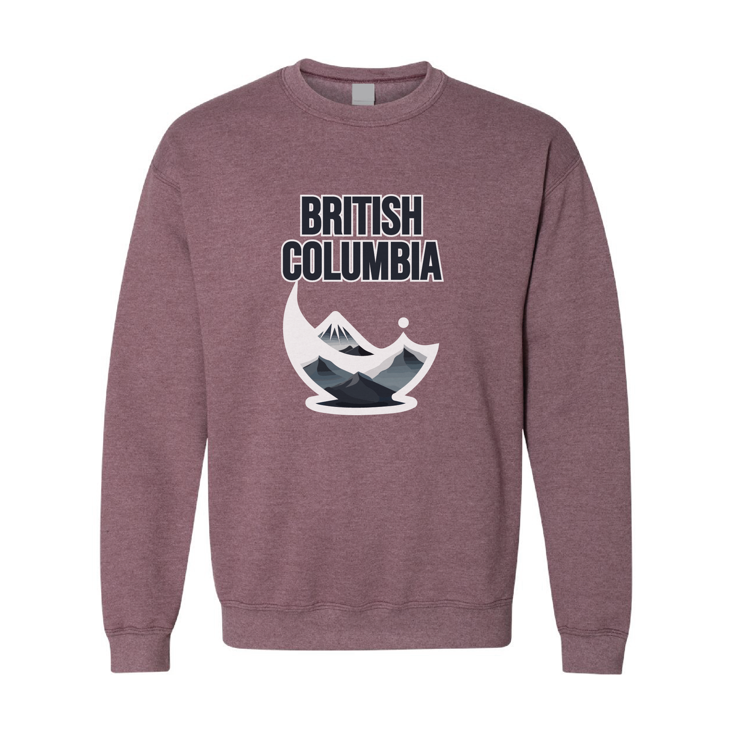 British Columbia Mountains Crewneck Sweatshirt  | 20 Colors