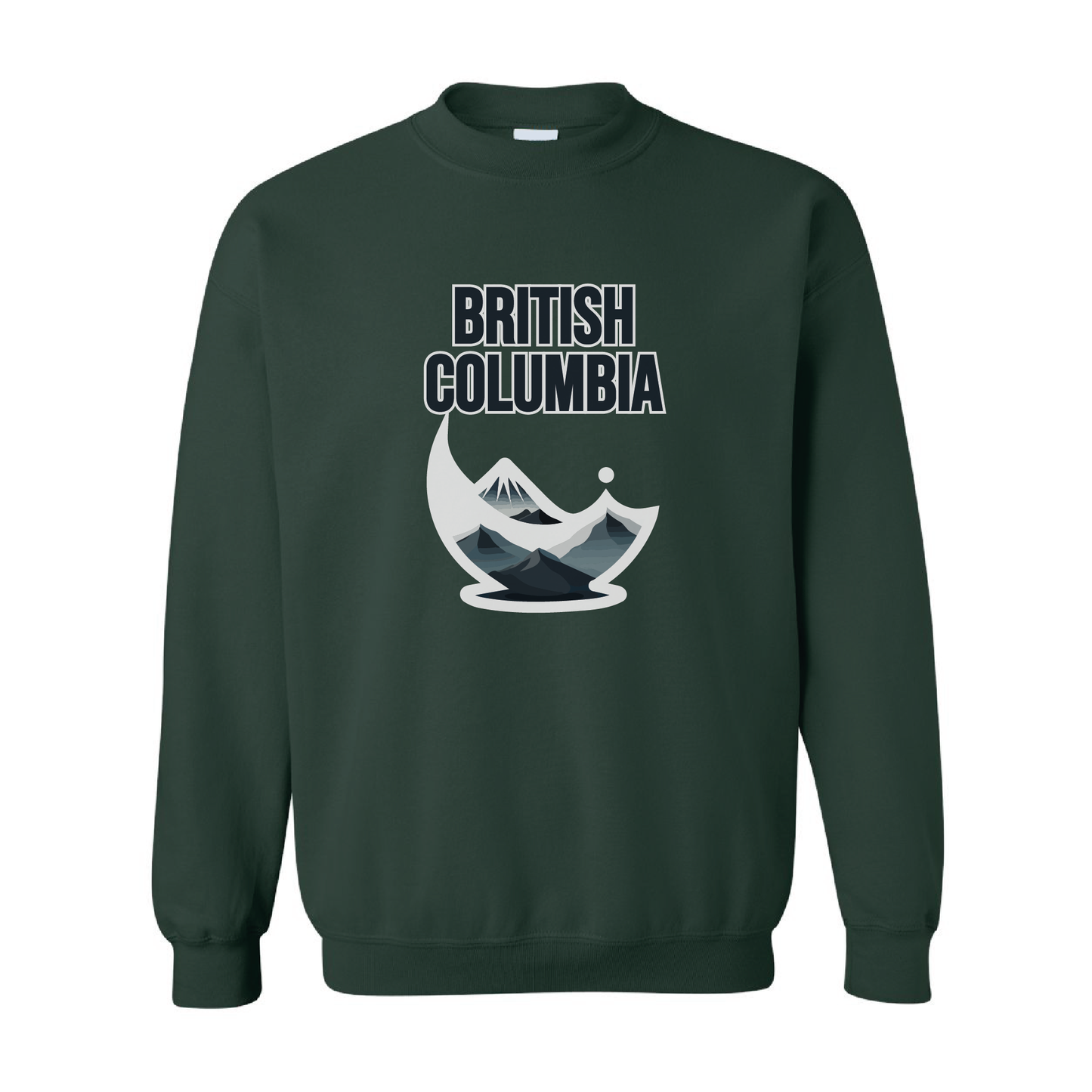 British Columbia Mountains Crewneck Sweatshirt  | 20 Colors