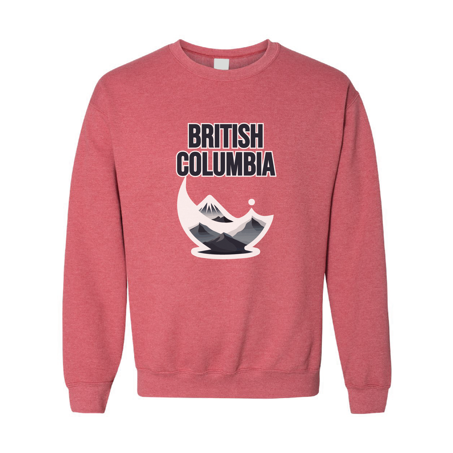 British Columbia Mountains Crewneck Sweatshirt  | 20 Colors