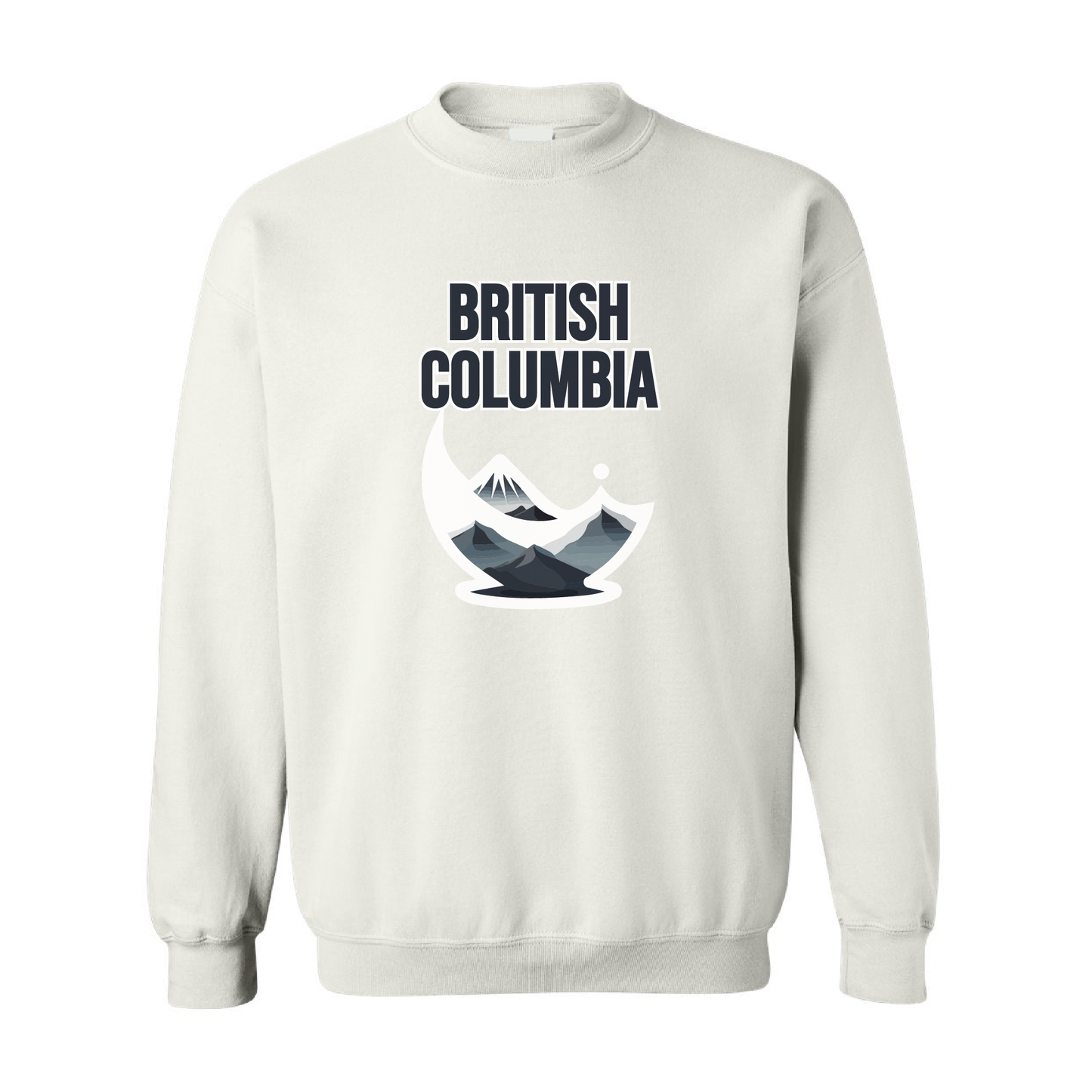 British Columbia Mountains Crewneck Sweatshirt  | 20 Colors