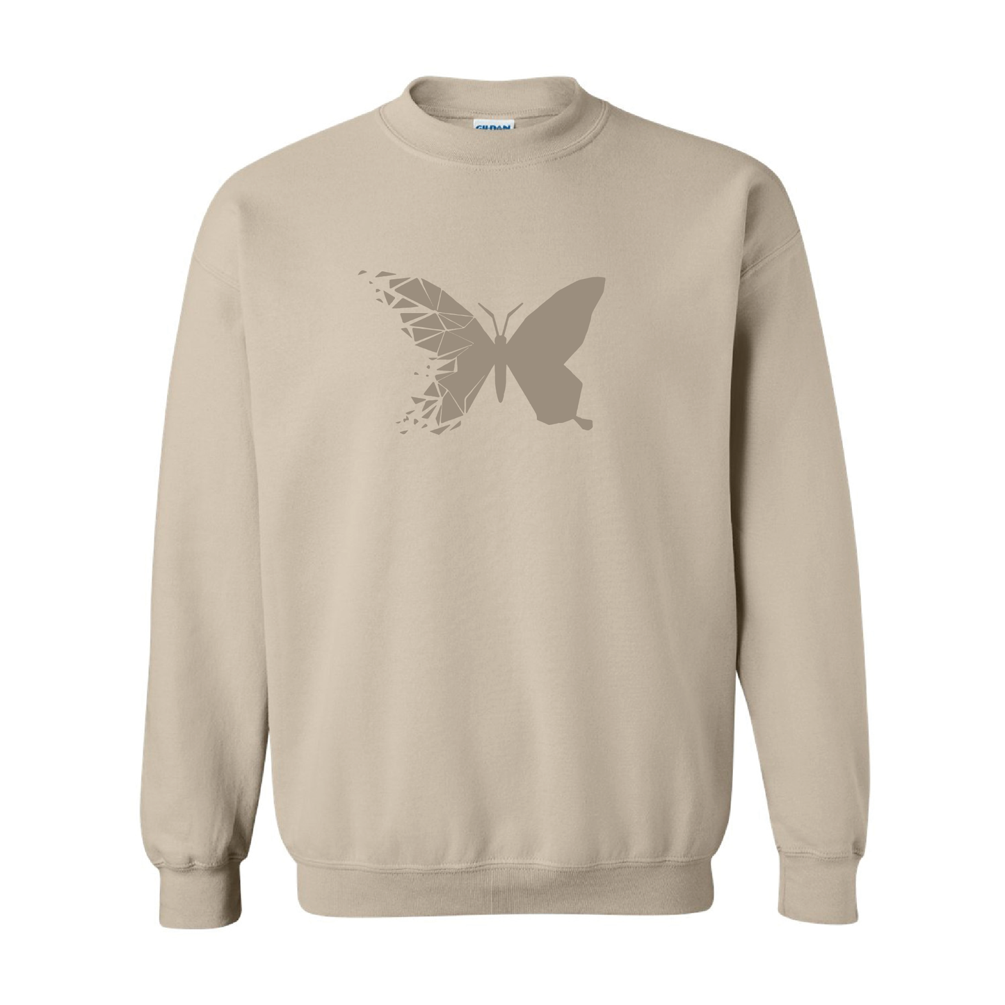 Shattered Butterfly  | Tone-On-Tone Crewneck Sweatshirt | 20 Colors