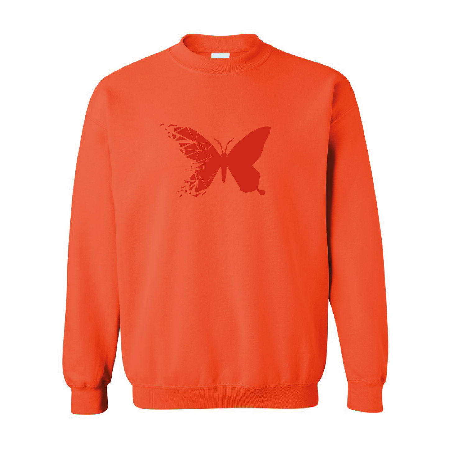 Shattered Butterfly  | Tone-On-Tone Crewneck Sweatshirt | 20 Colors