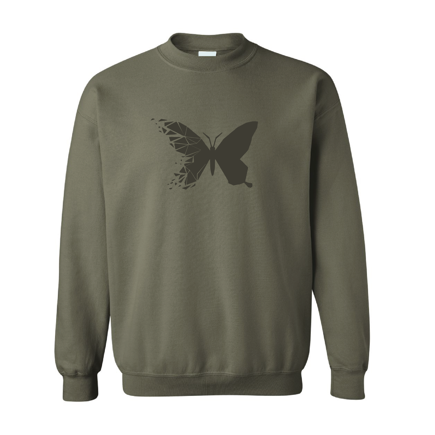 Shattered Butterfly  | Tone-On-Tone Crewneck Sweatshirt | 20 Colors