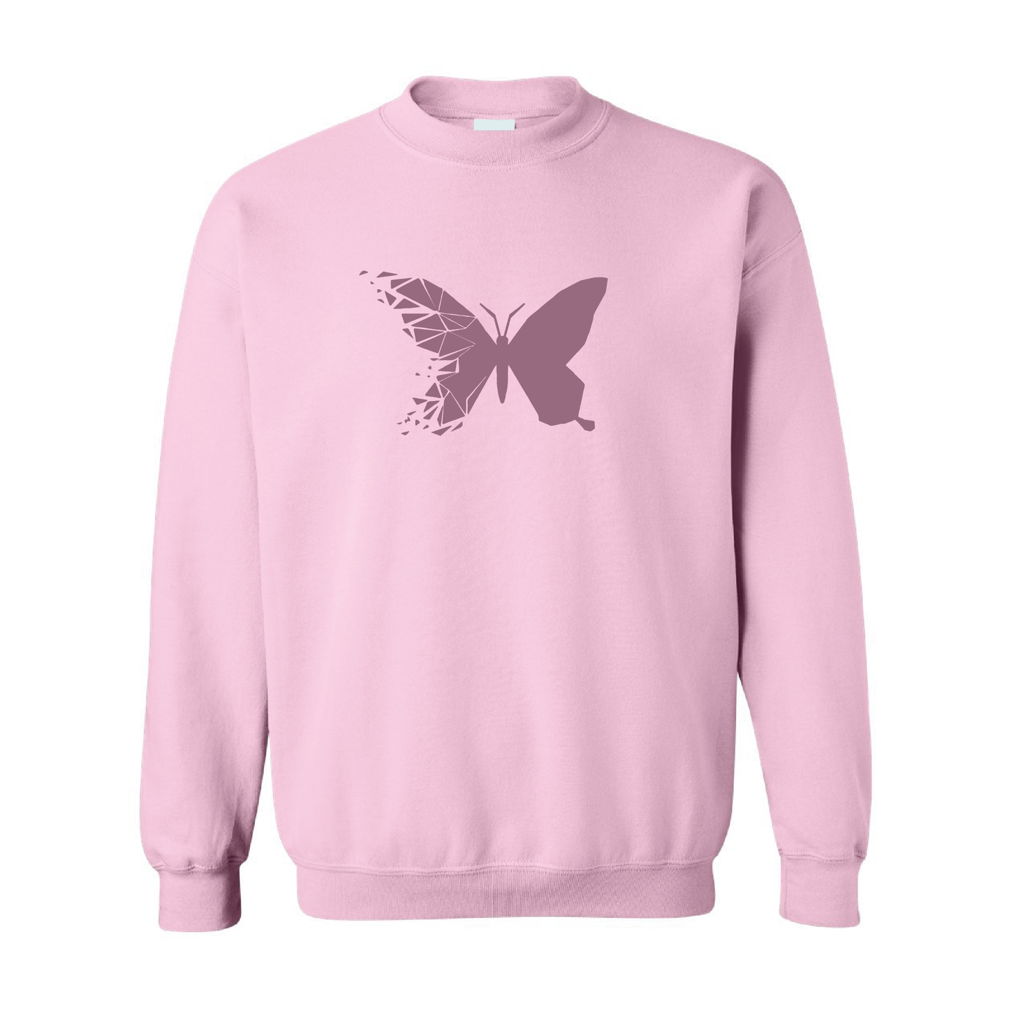 Shattered Butterfly  | Tone-On-Tone Crewneck Sweatshirt | 20 Colors