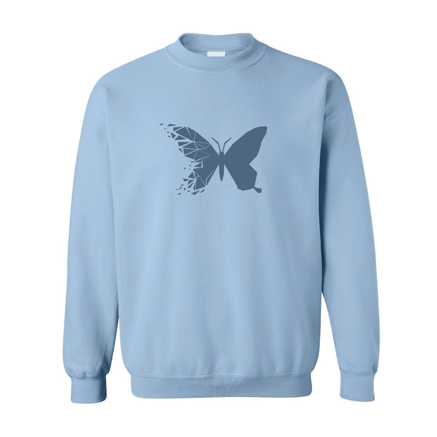 Shattered Butterfly  | Tone-On-Tone Crewneck Sweatshirt | 20 Colors