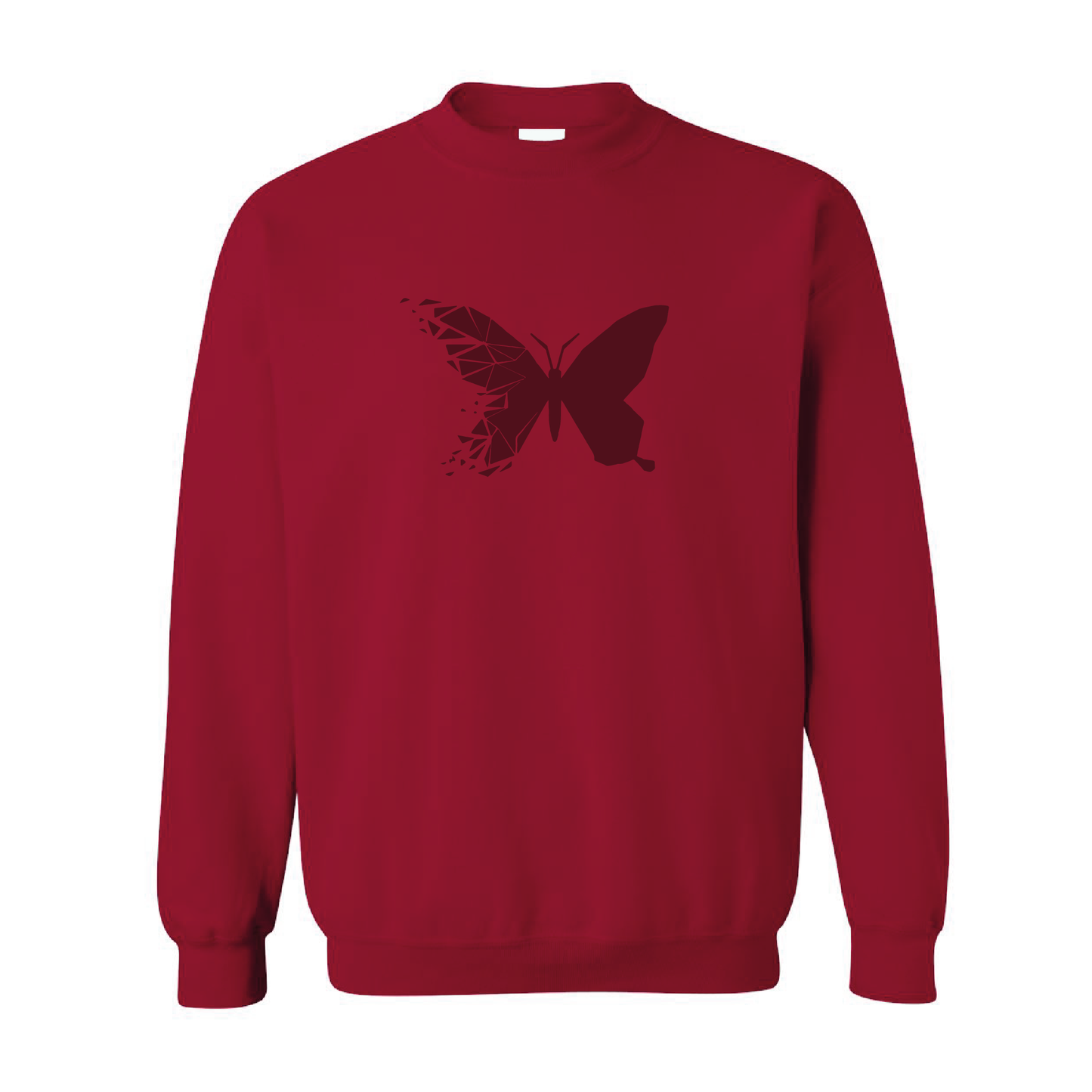 Shattered Butterfly  | Tone-On-Tone Crewneck Sweatshirt | 20 Colors