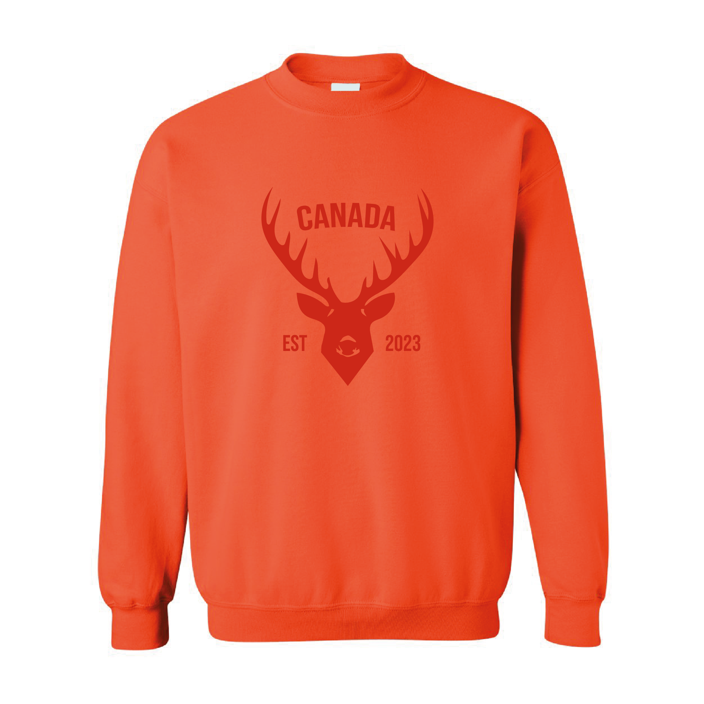 Canada Deer  | Tone-On-Tone Crewneck Sweatshirt | 20 Colors