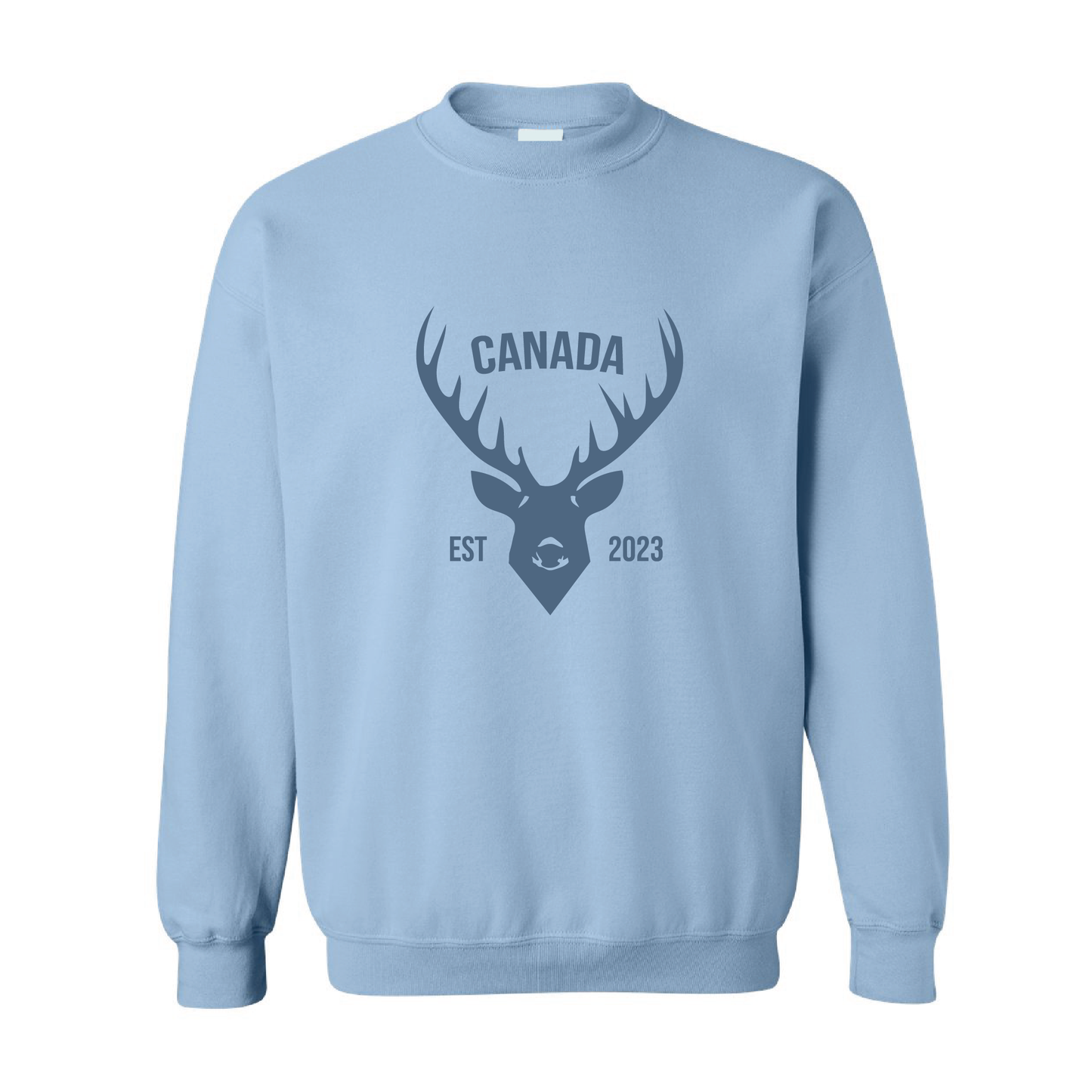 Canada Deer  | Tone-On-Tone Crewneck Sweatshirt | 20 Colors