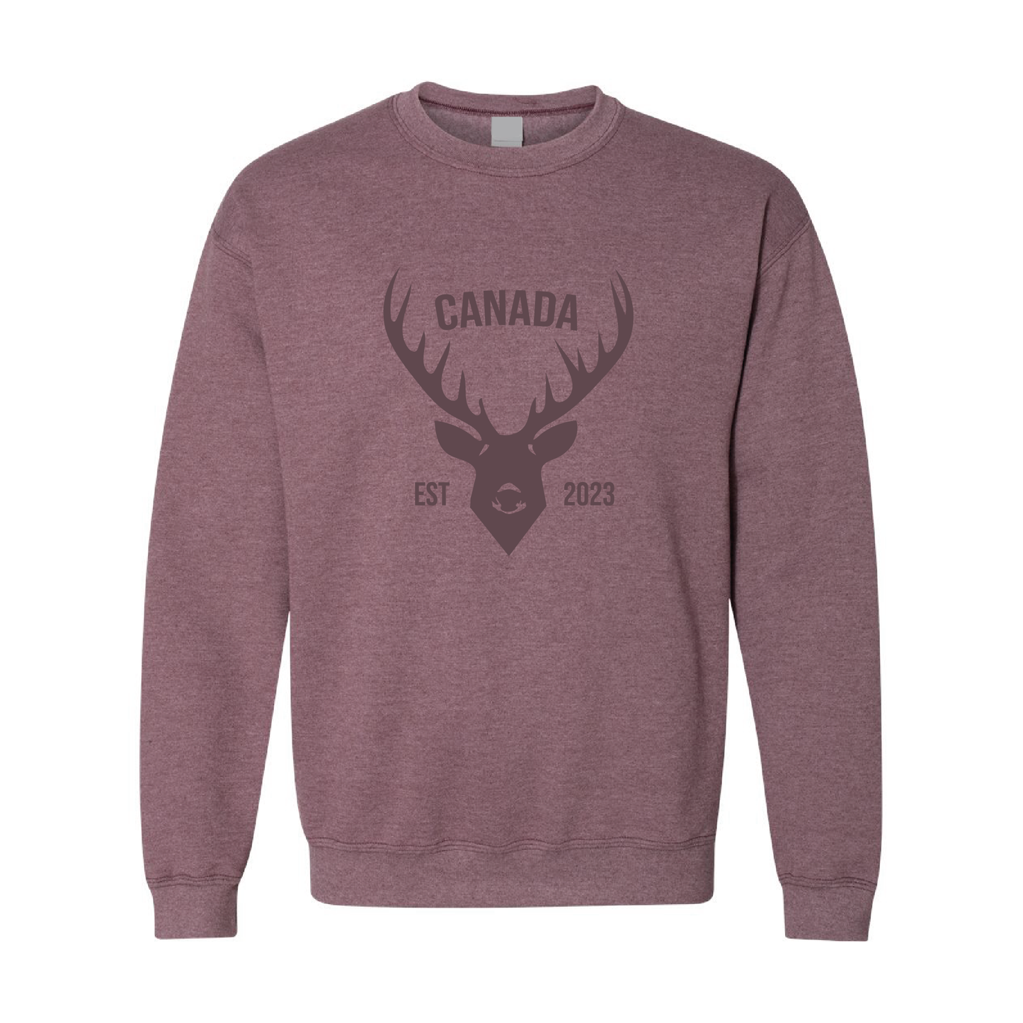 Canada Deer  | Tone-On-Tone Crewneck Sweatshirt | 20 Colors