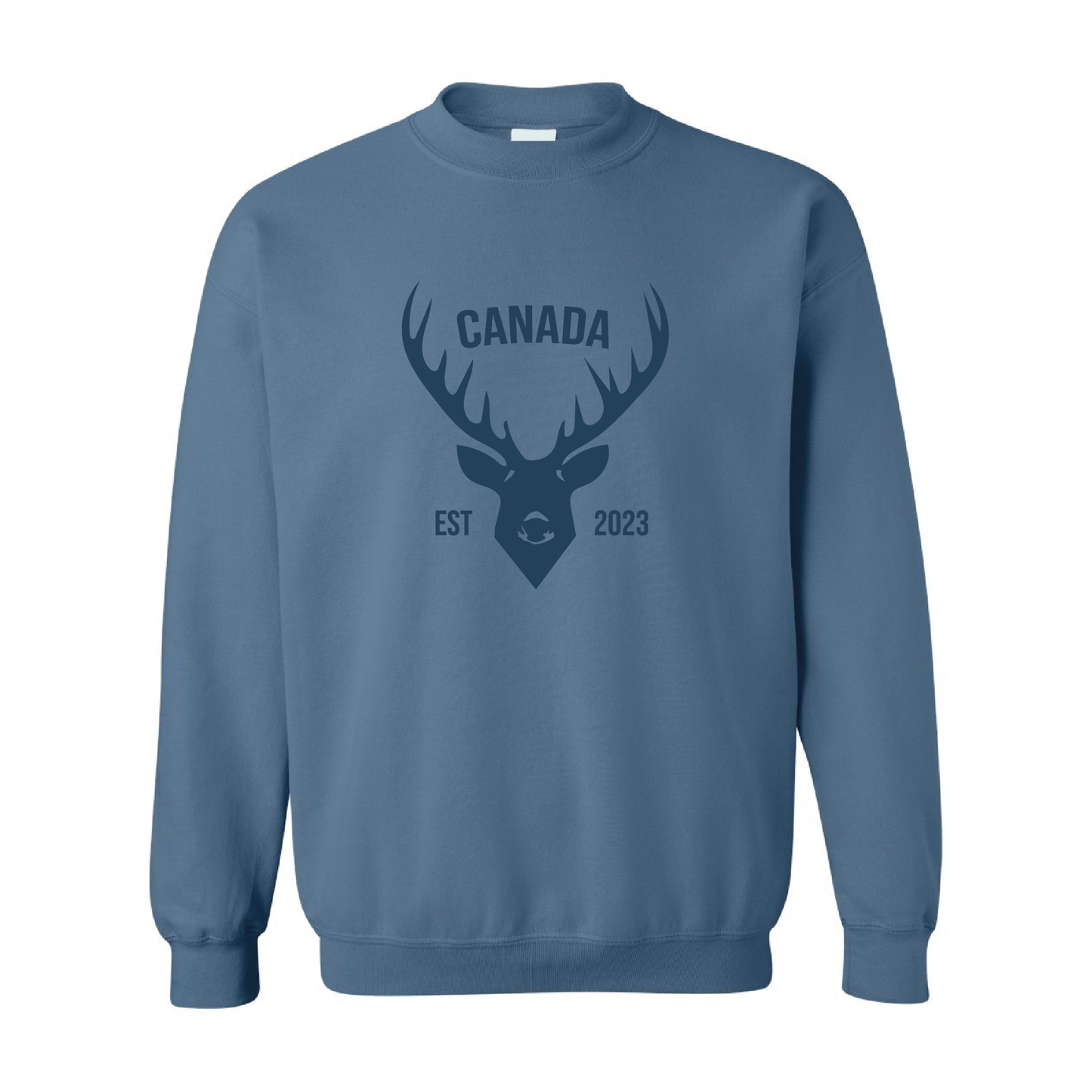 Canada Deer  | Tone-On-Tone Crewneck Sweatshirt | 20 Colors