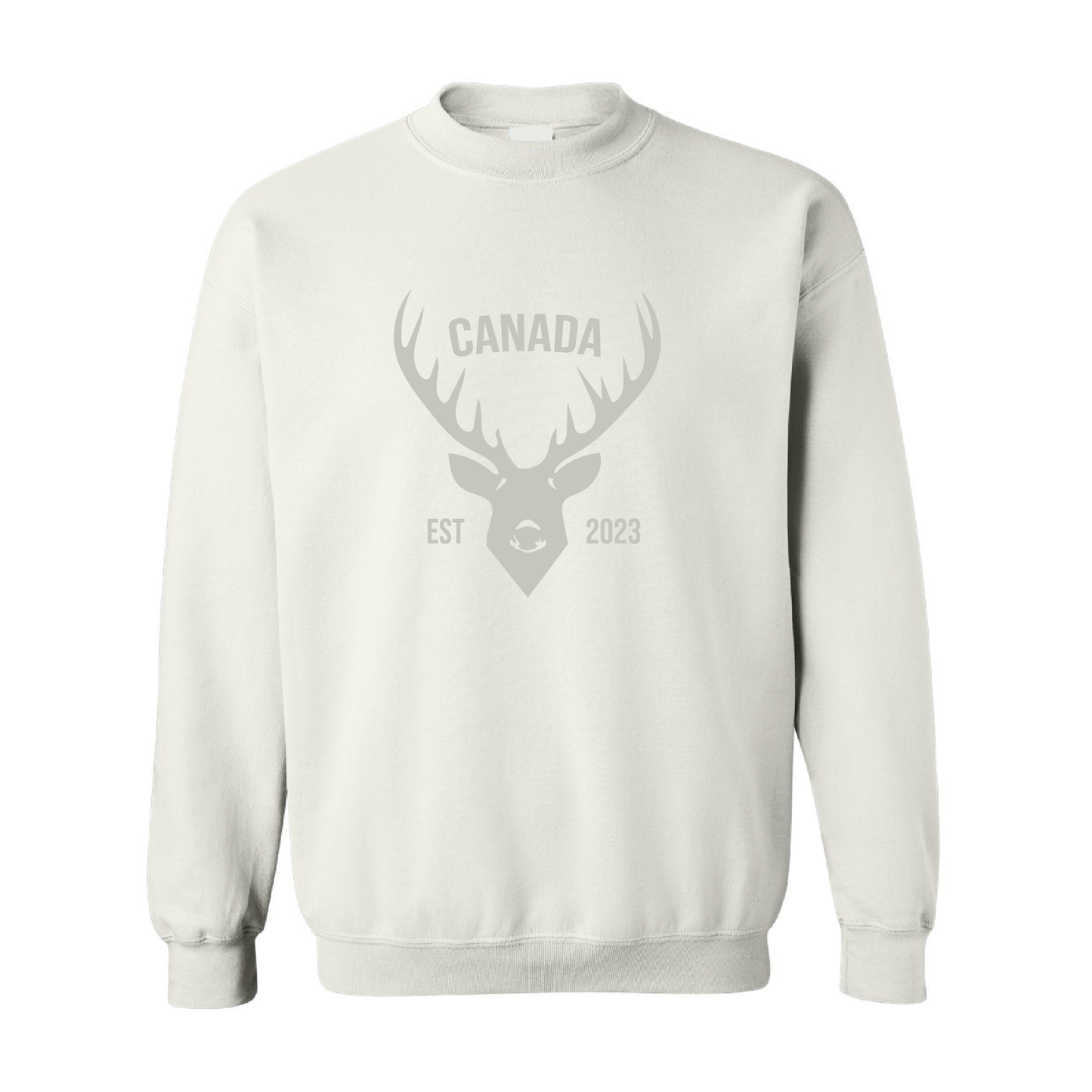 Canada Deer  | Tone-On-Tone Crewneck Sweatshirt | 20 Colors