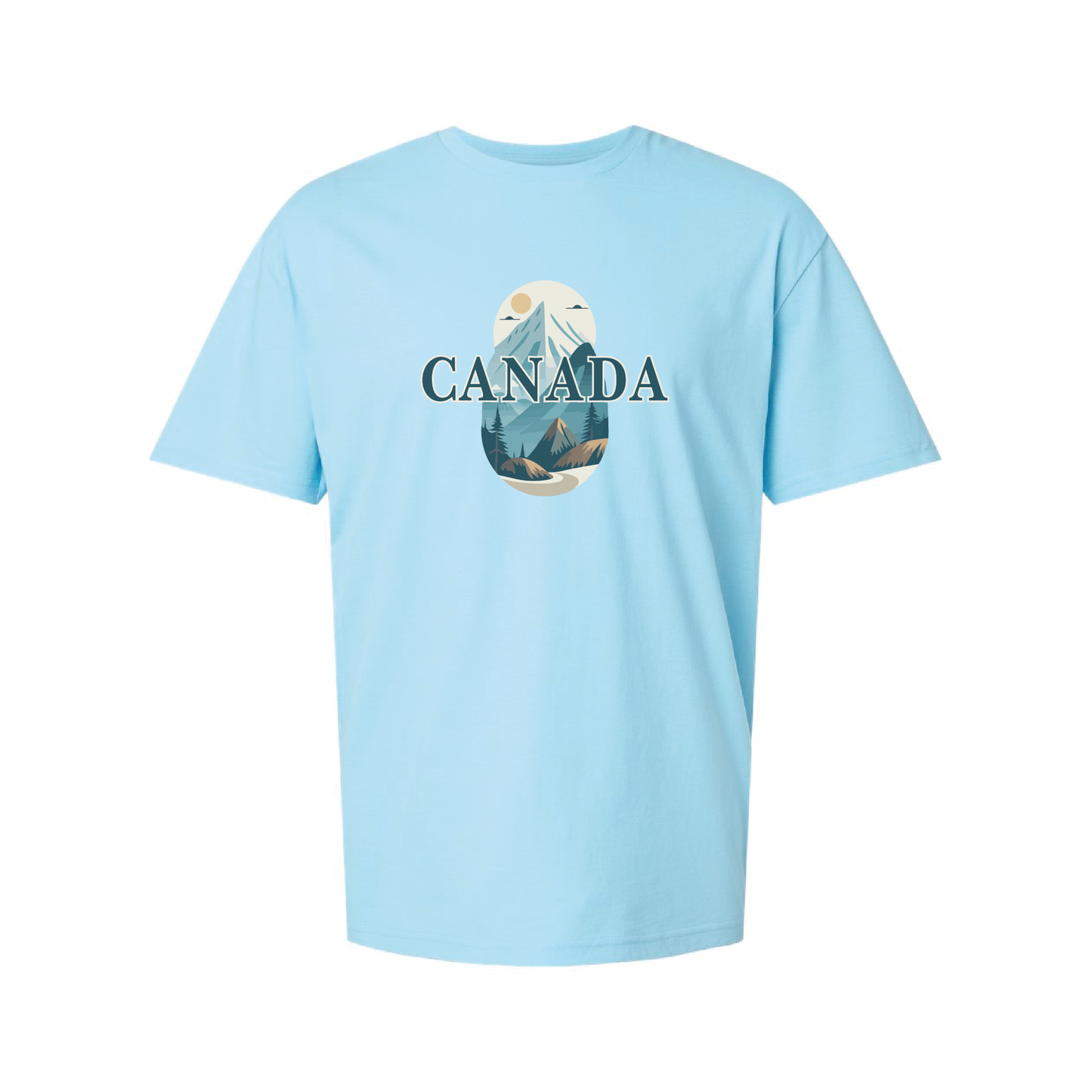 Canada Mountains Graphic T-shirt | 20 Colors