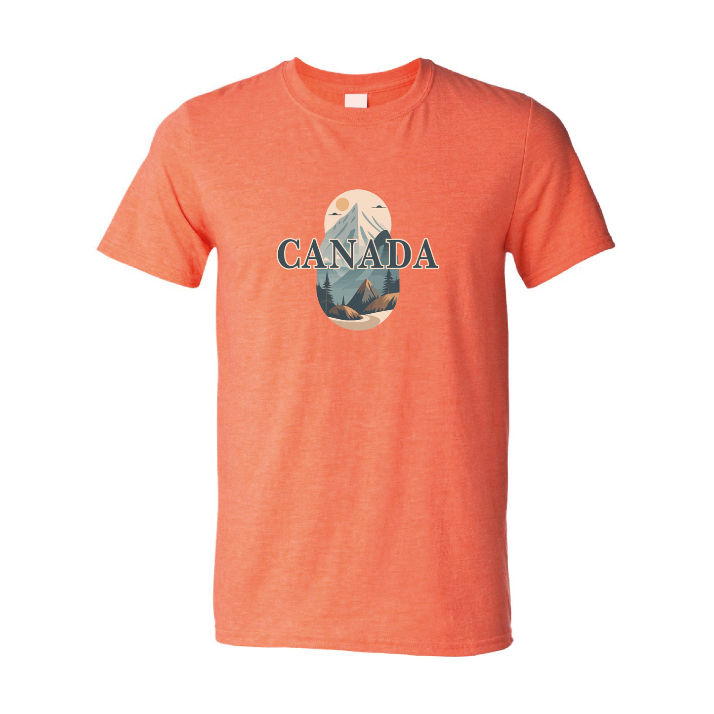 Canada Mountains Graphic T-shirt | 20 Colors