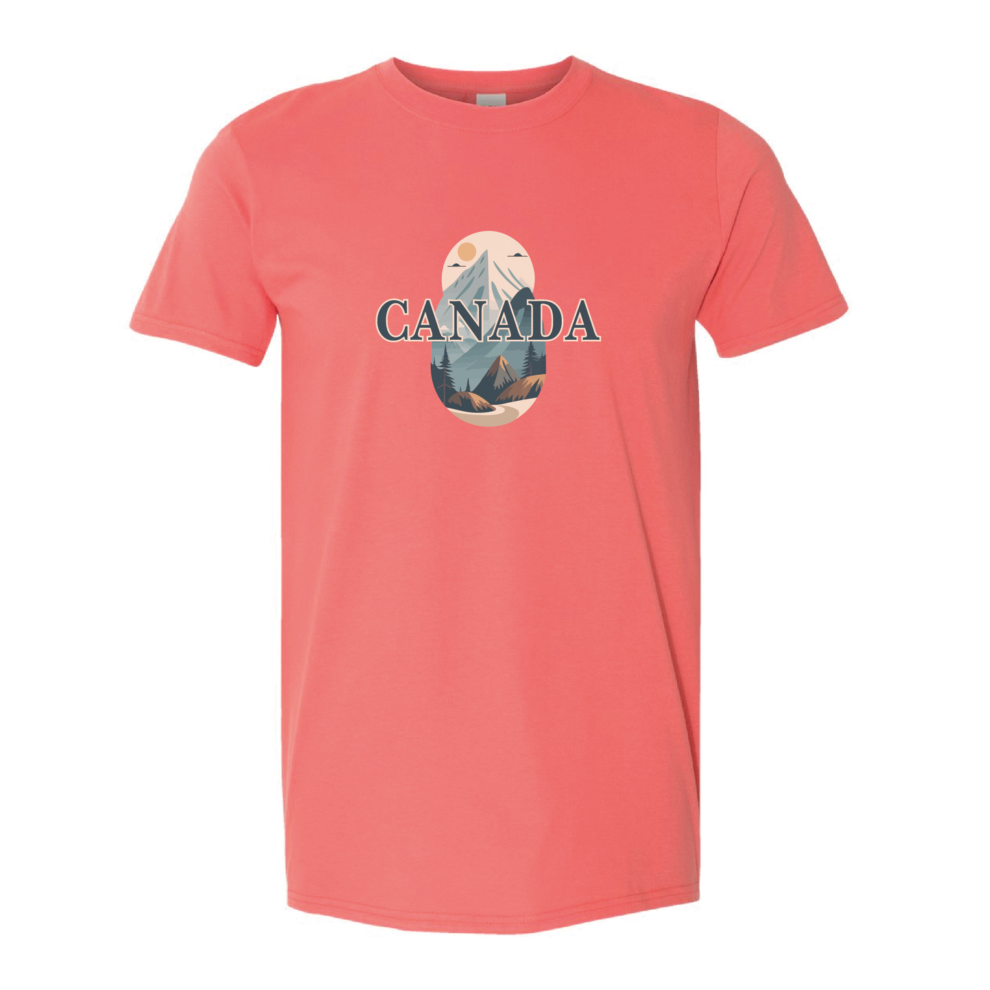 Canada Mountains Graphic T-shirt | 20 Colors