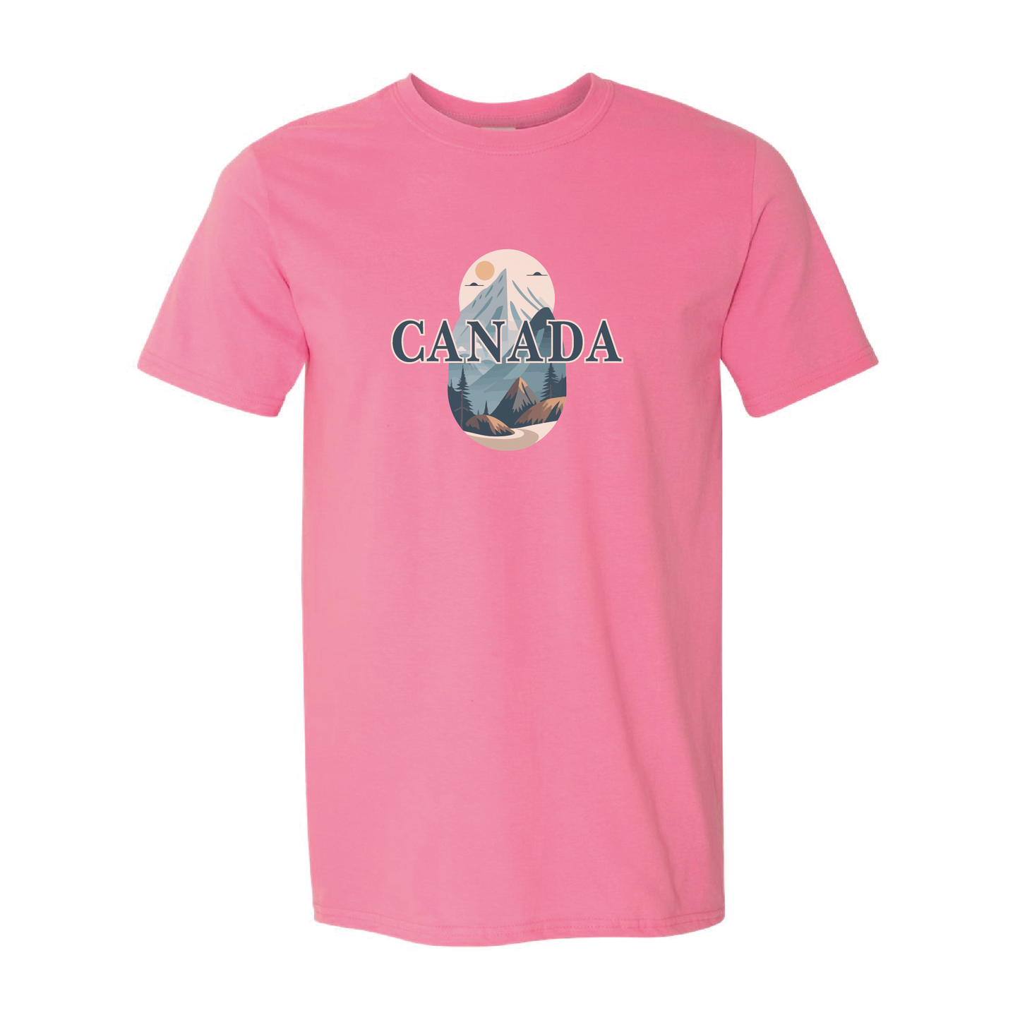 Canada Mountains Graphic T-shirt | 20 Colors