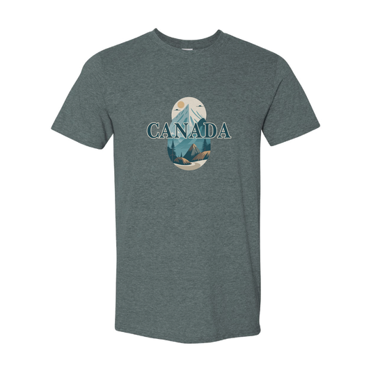 Canada Mountains Graphic T-shirt | 20 Colors