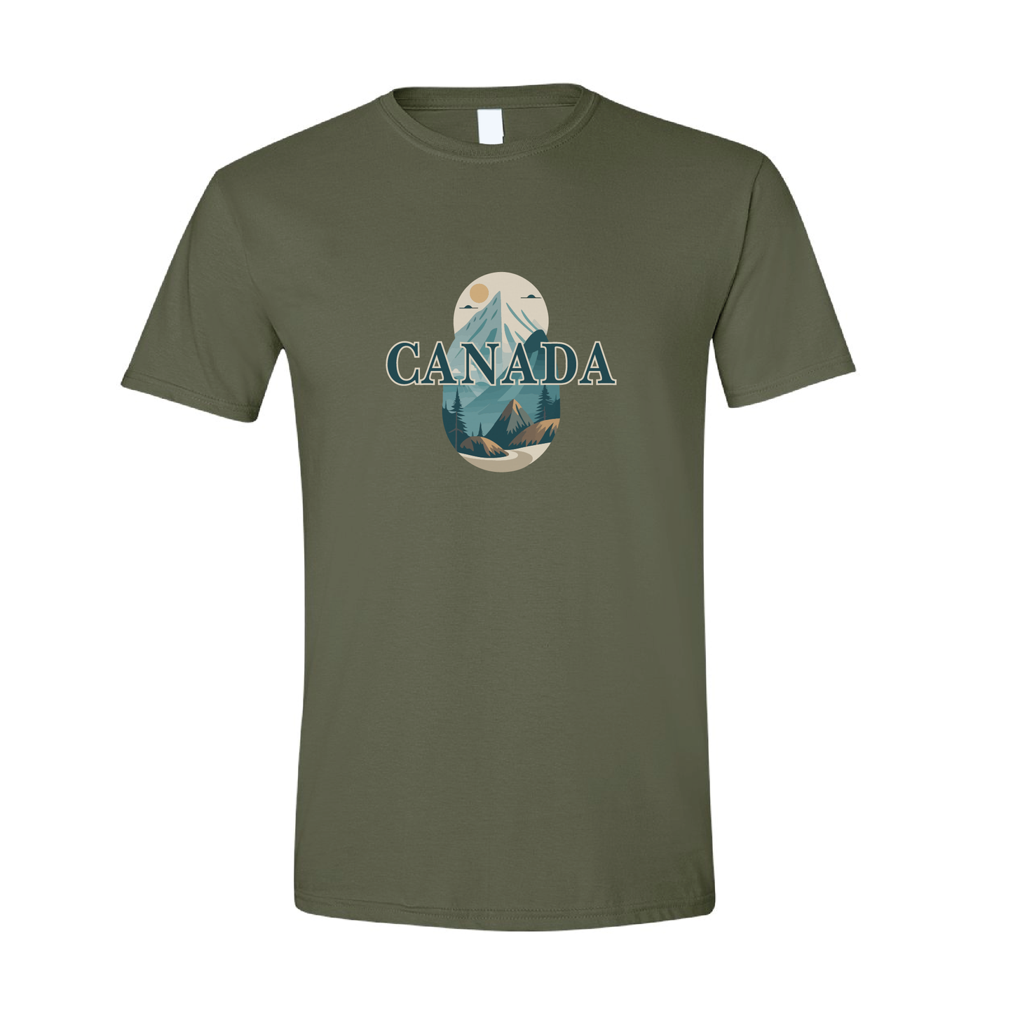 Canada Mountains Graphic T-shirt | 20 Colors